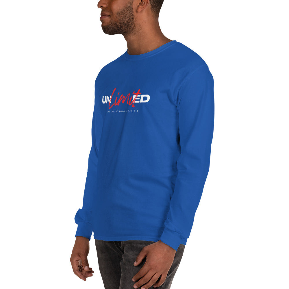 Men’s Long Sleeve Shirt  | unlimited make everything possible | print on demand