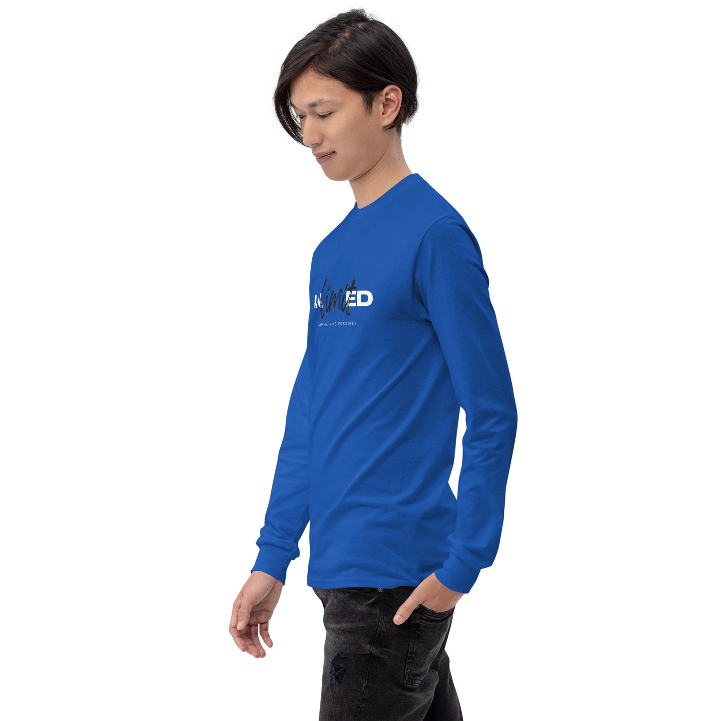 Men’s Long Sleeve Shirt  | unlimited make everything possible | print on demand