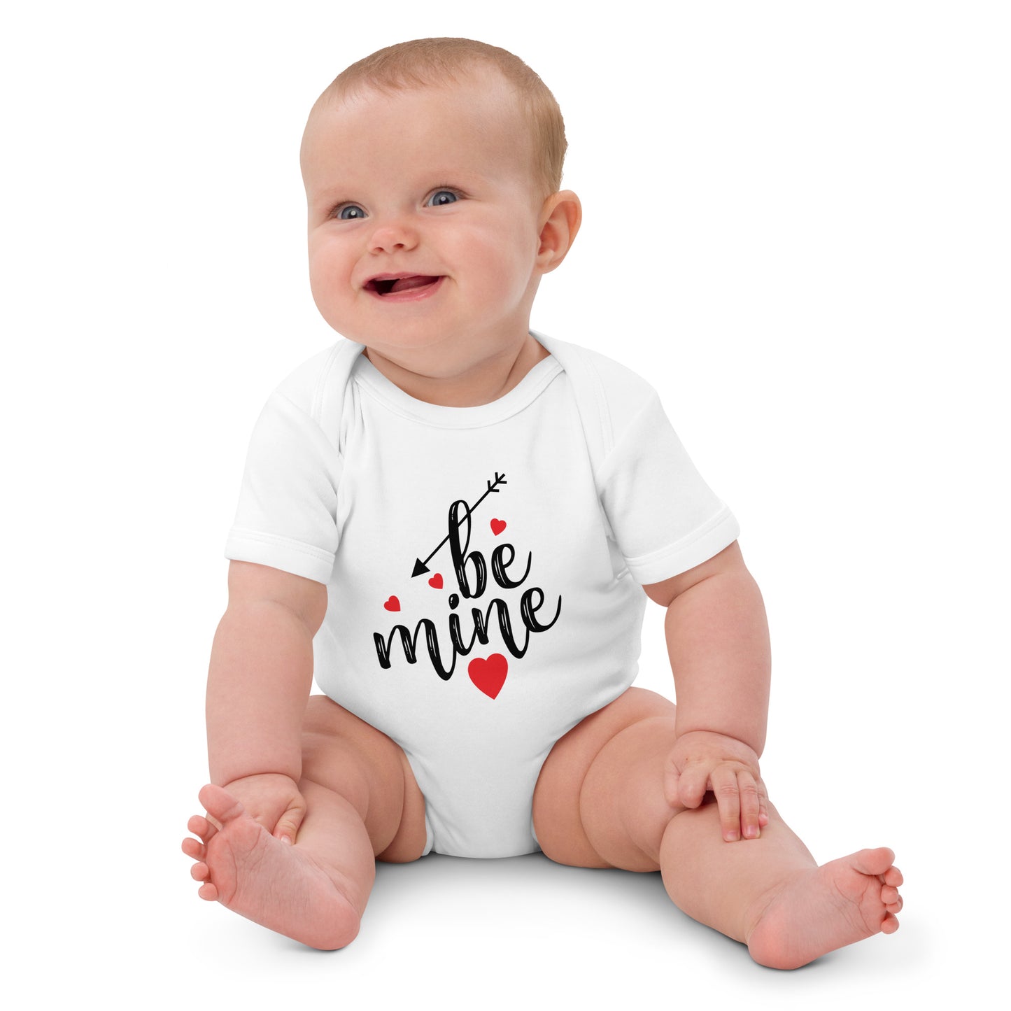 be mine | Organic Cotton Baby Bodysuit | Babybugz BZ10