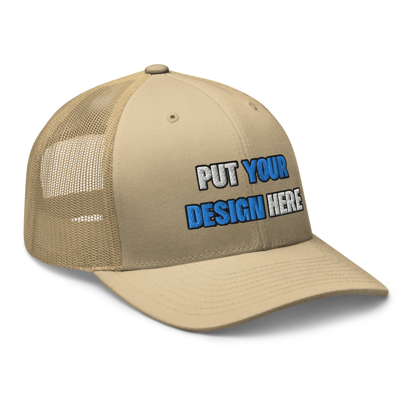 Retro Trucker Hat | Yupoong 6606 | - put your design here - standard color - 3D Puff