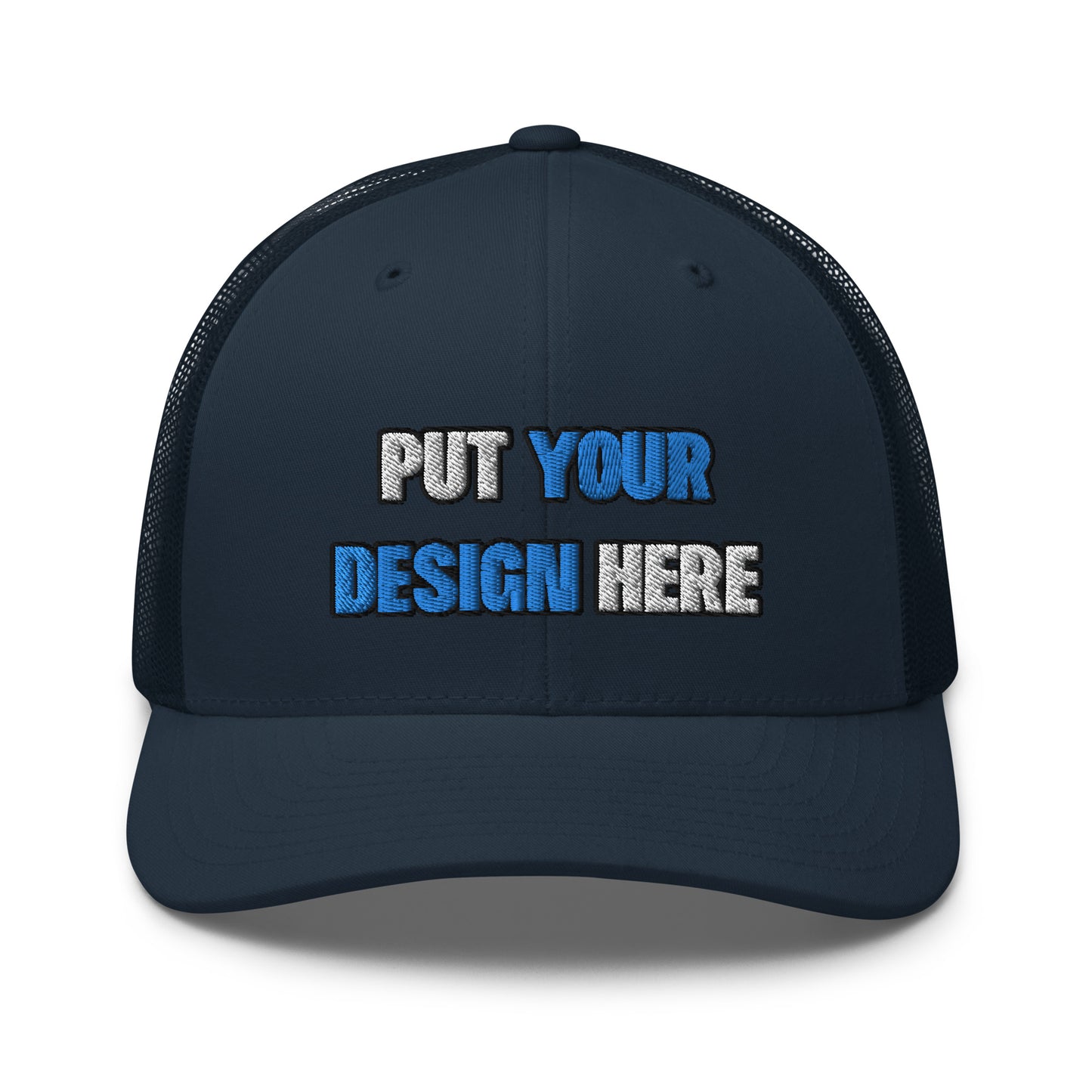 Retro Trucker Hat | Yupoong 6606 | - put your design here - standard color - 3D Puff