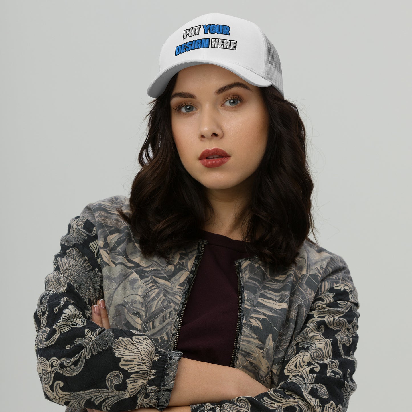 Retro Trucker Hat | Yupoong 6606 | - put your design here - standard color - 3D Puff