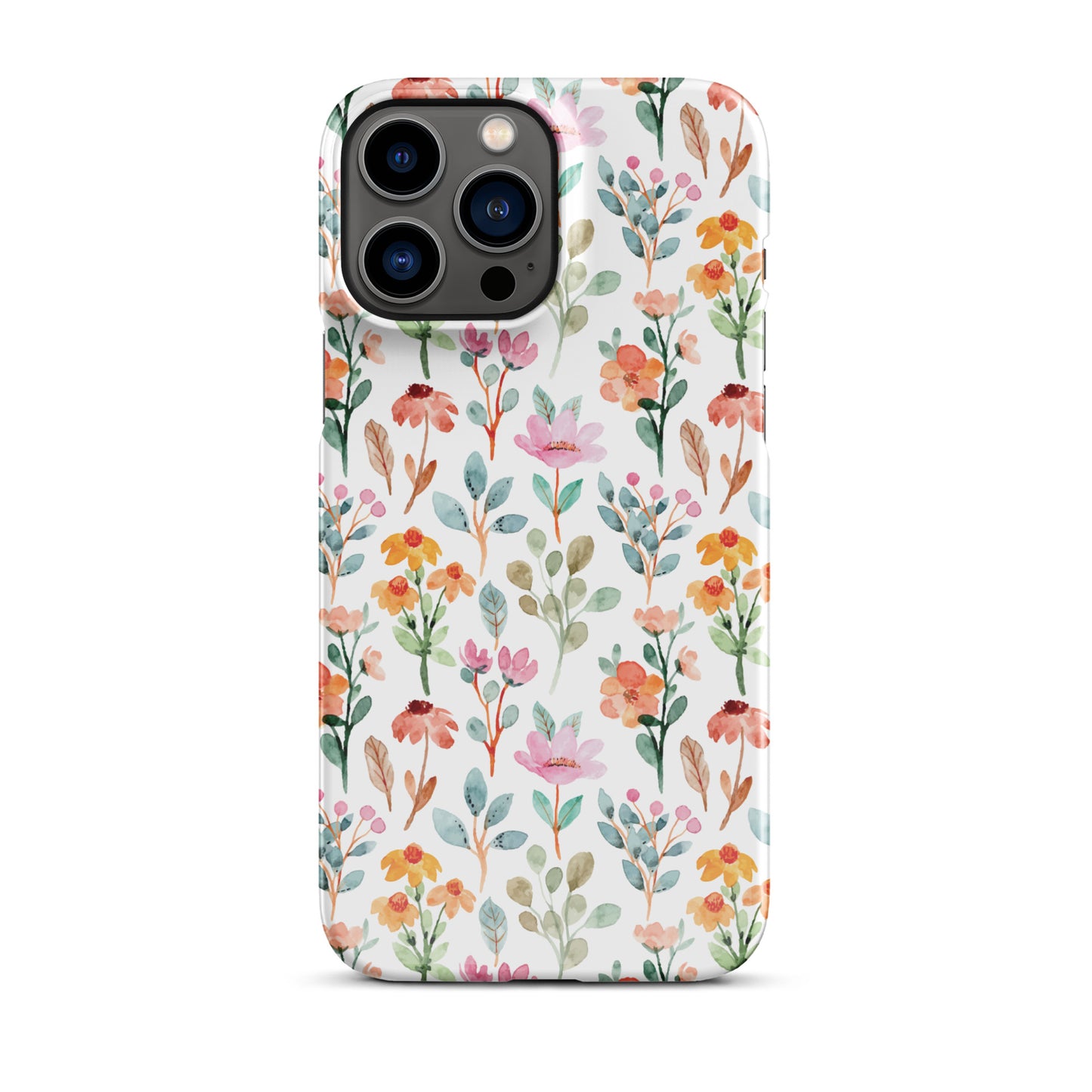 Snap case for iPhone® - flower background - print on demand