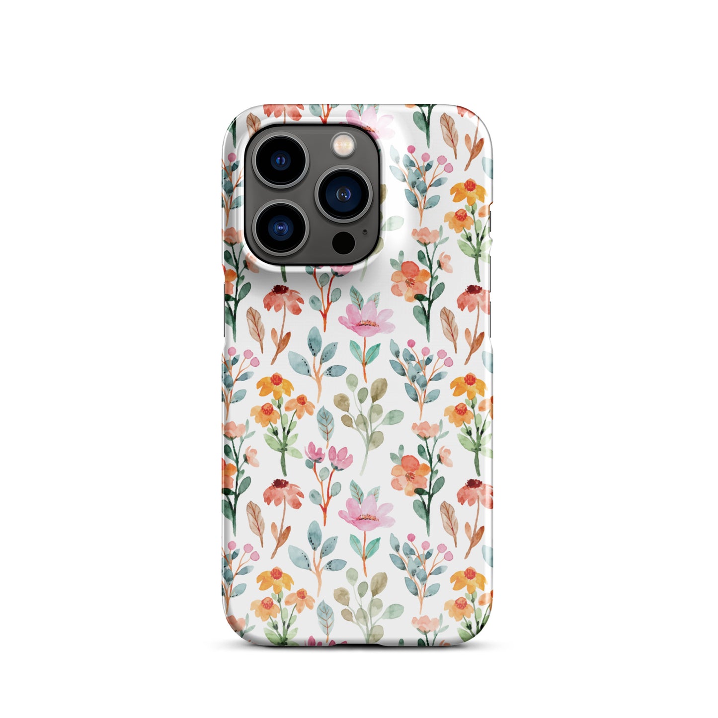 Snap case for iPhone® - flower background - print on demand
