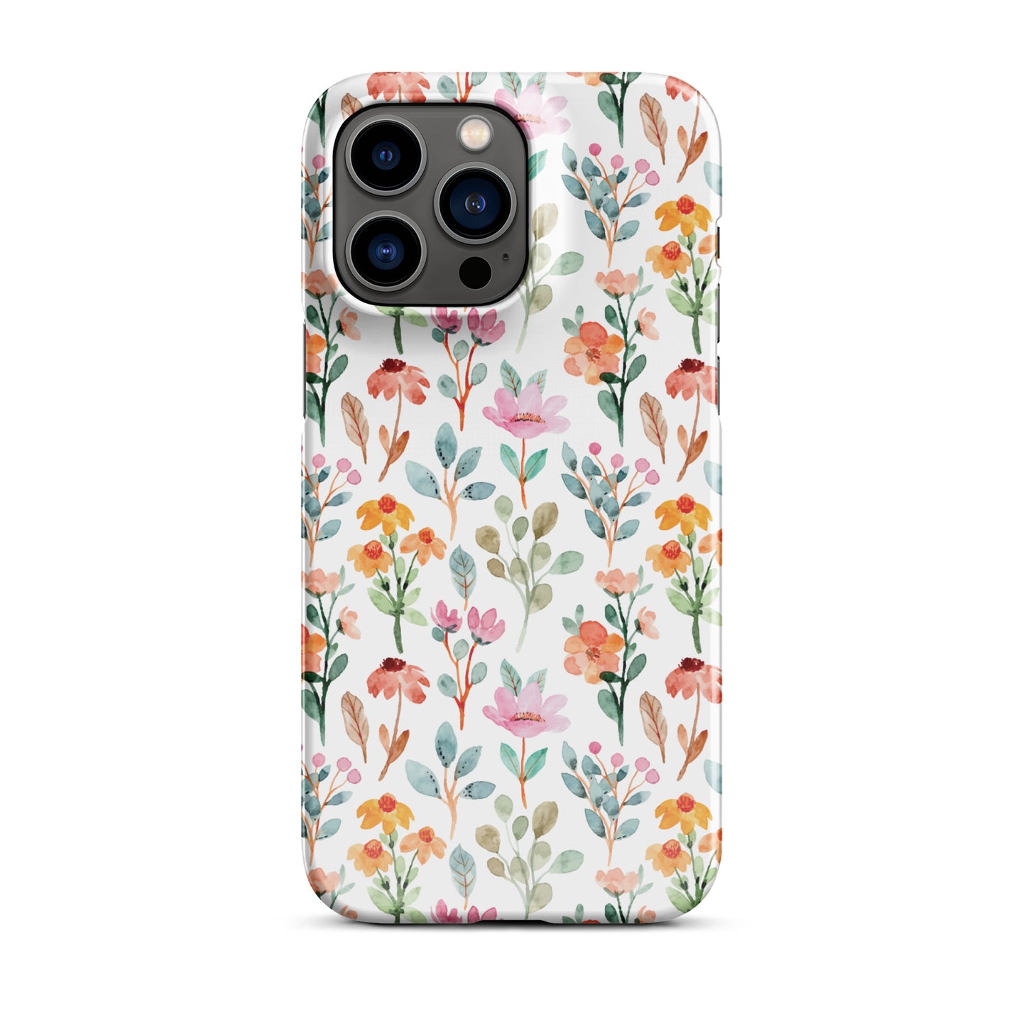 Snap case for iPhone® - flower background - print on demand