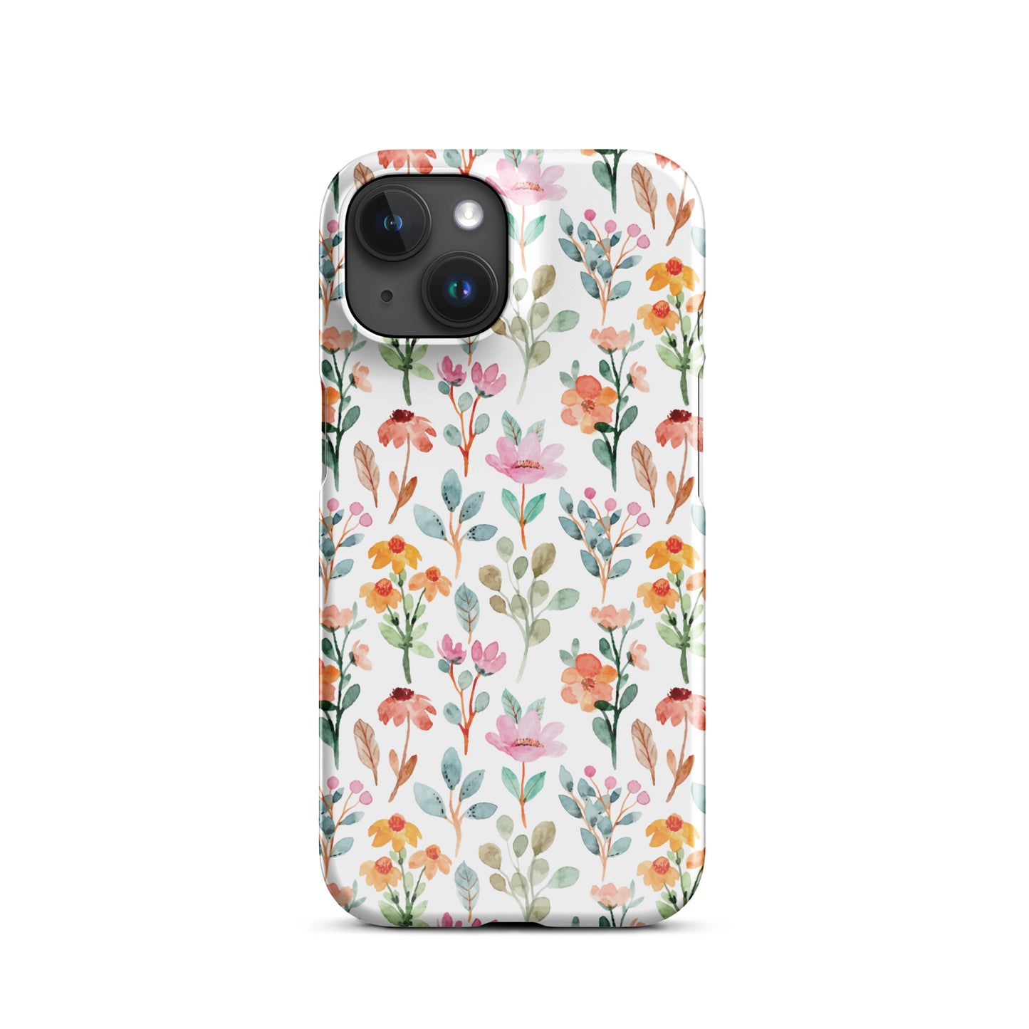 Snap case for iPhone® - flower background - print on demand