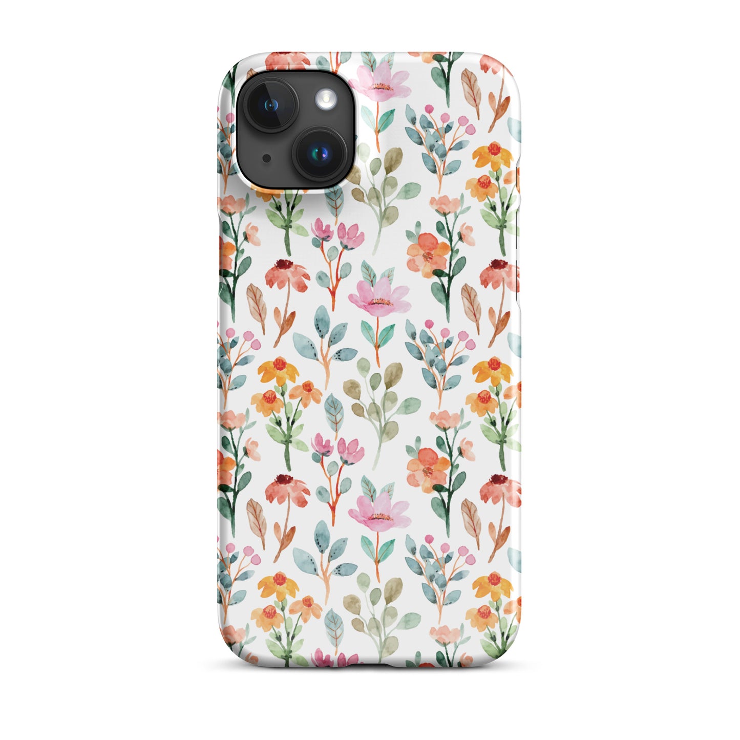 Snap case for iPhone® - flower background - print on demand