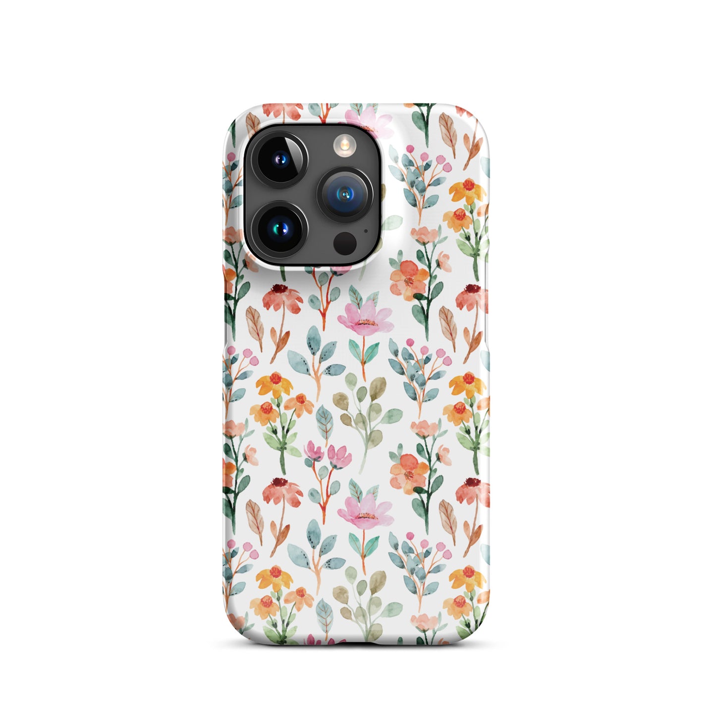 Snap case for iPhone® - flower background - print on demand