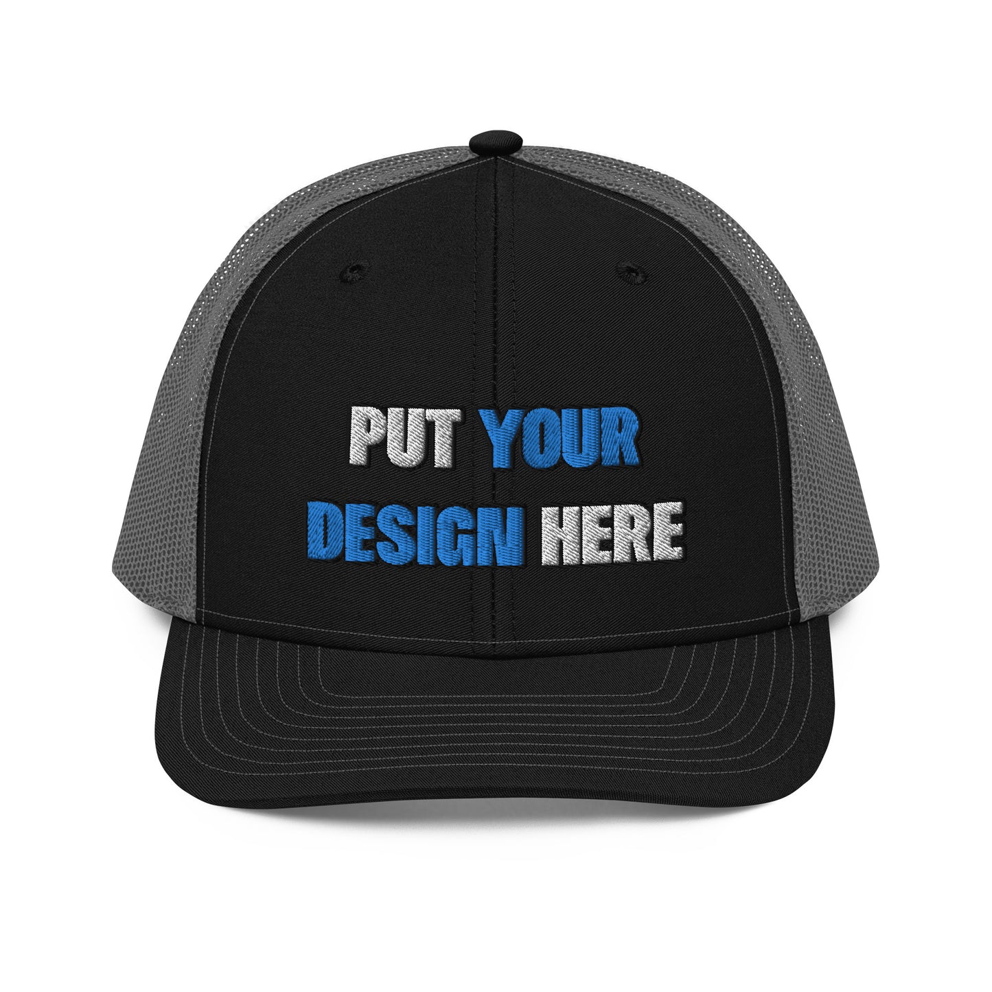 Snapback Trucker Cap | Richardson 112 - put your design here | standard color - Flat Embroidery