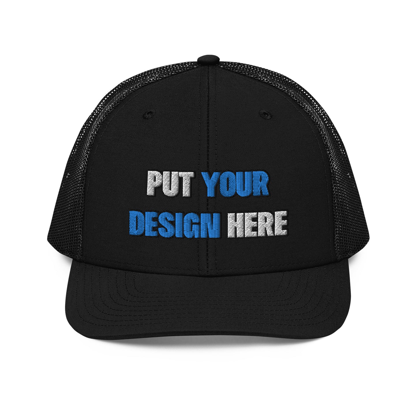 Snapback Trucker Cap | Richardson 112 - put your design here | standard color - Flat Embroidery