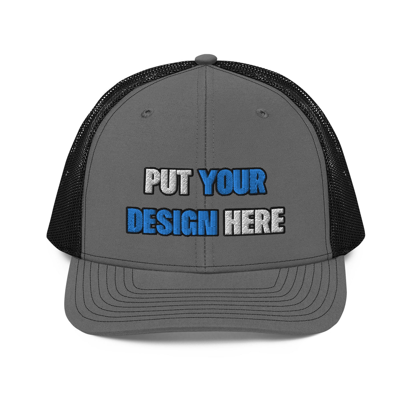 Snapback Trucker Cap | Richardson 112 - put your design here | standard color - Flat Embroidery