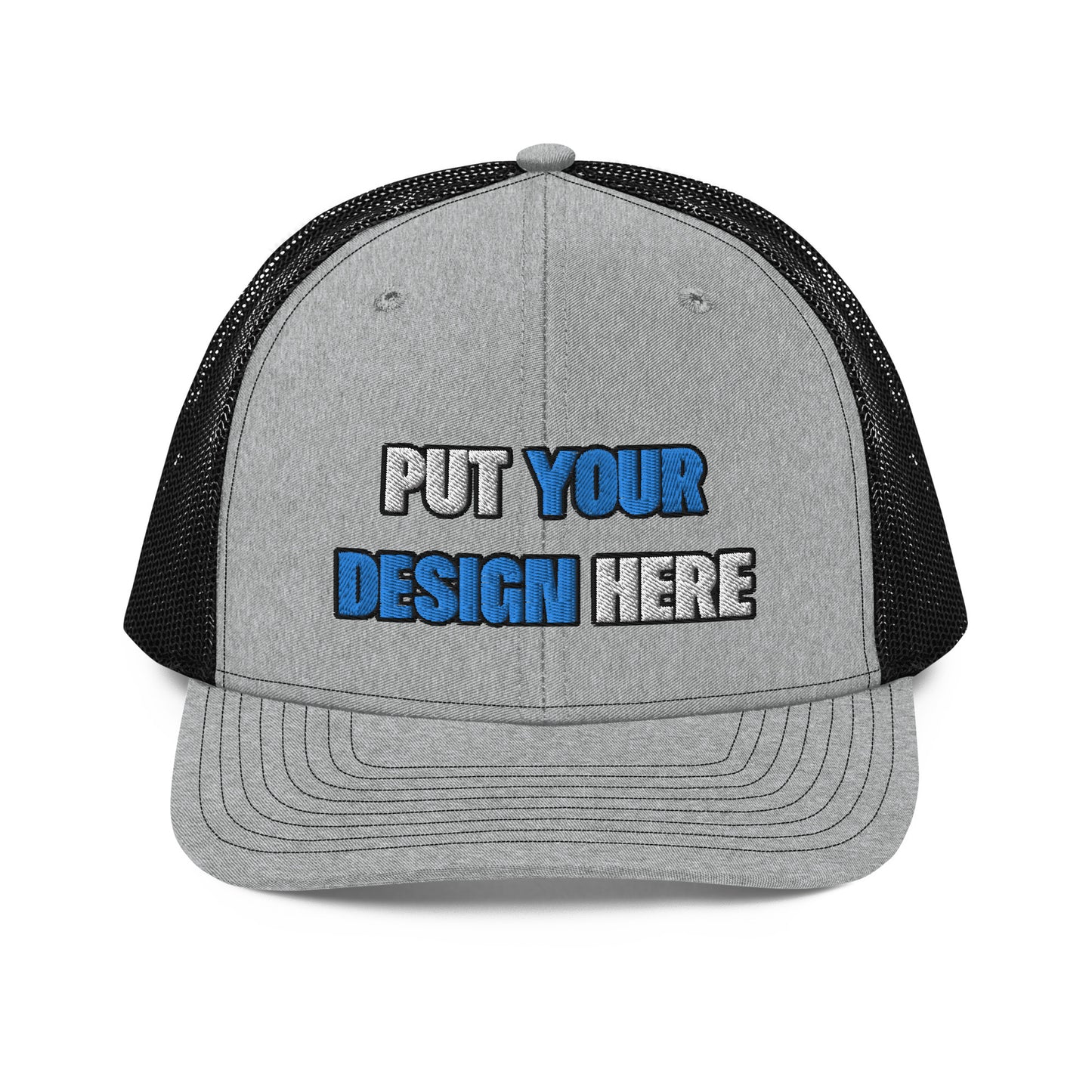 Snapback Trucker Cap | Richardson 112 - put your design here | standard color - Flat Embroidery