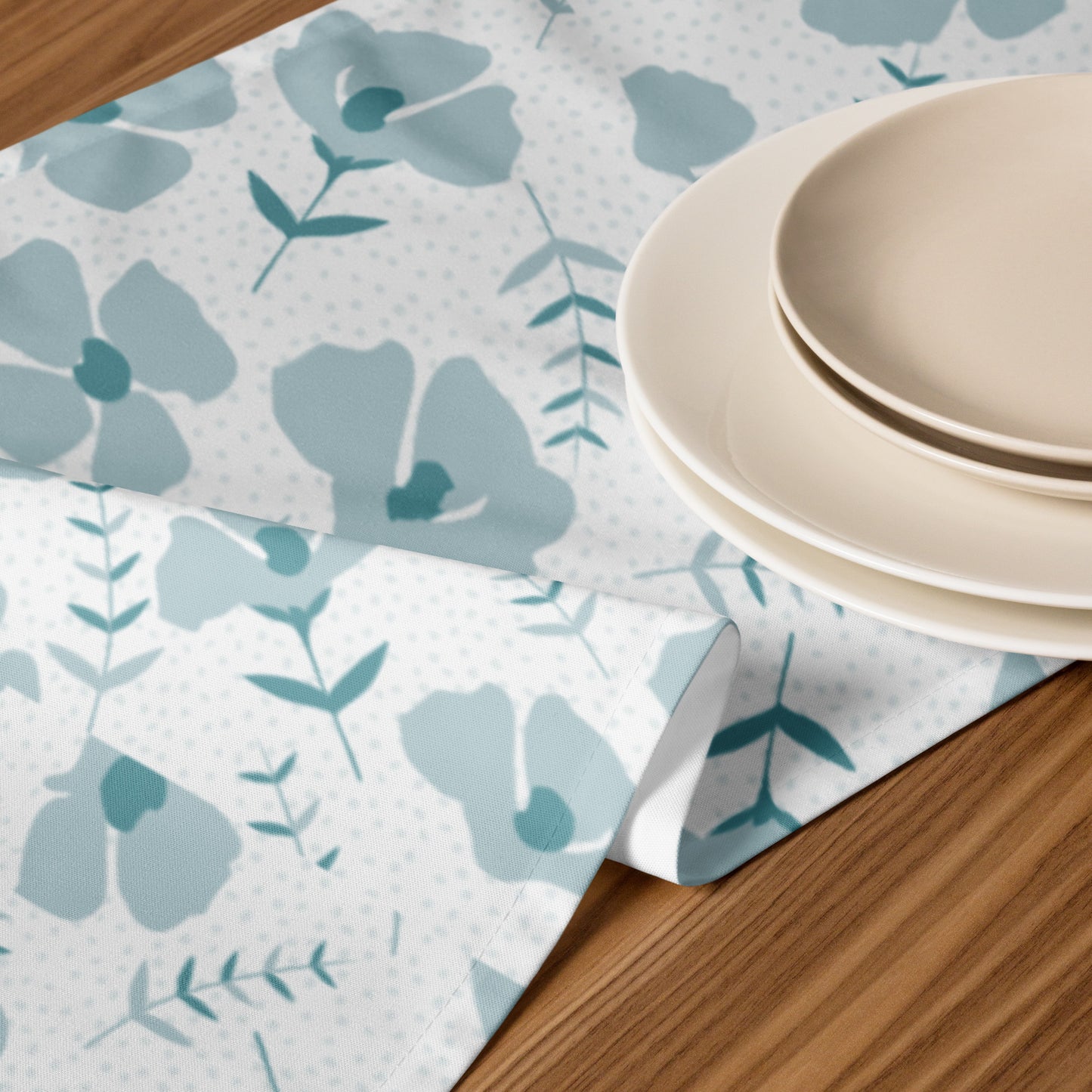 Table runner flower design | moodsprint |  print on demand