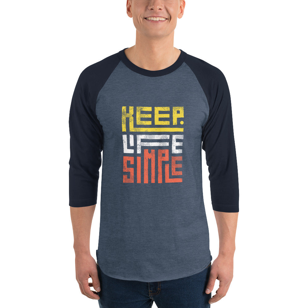 Unisex 3/4 Sleeve Raglan Shirt | Tultex 245 - keep life simple - print on demand