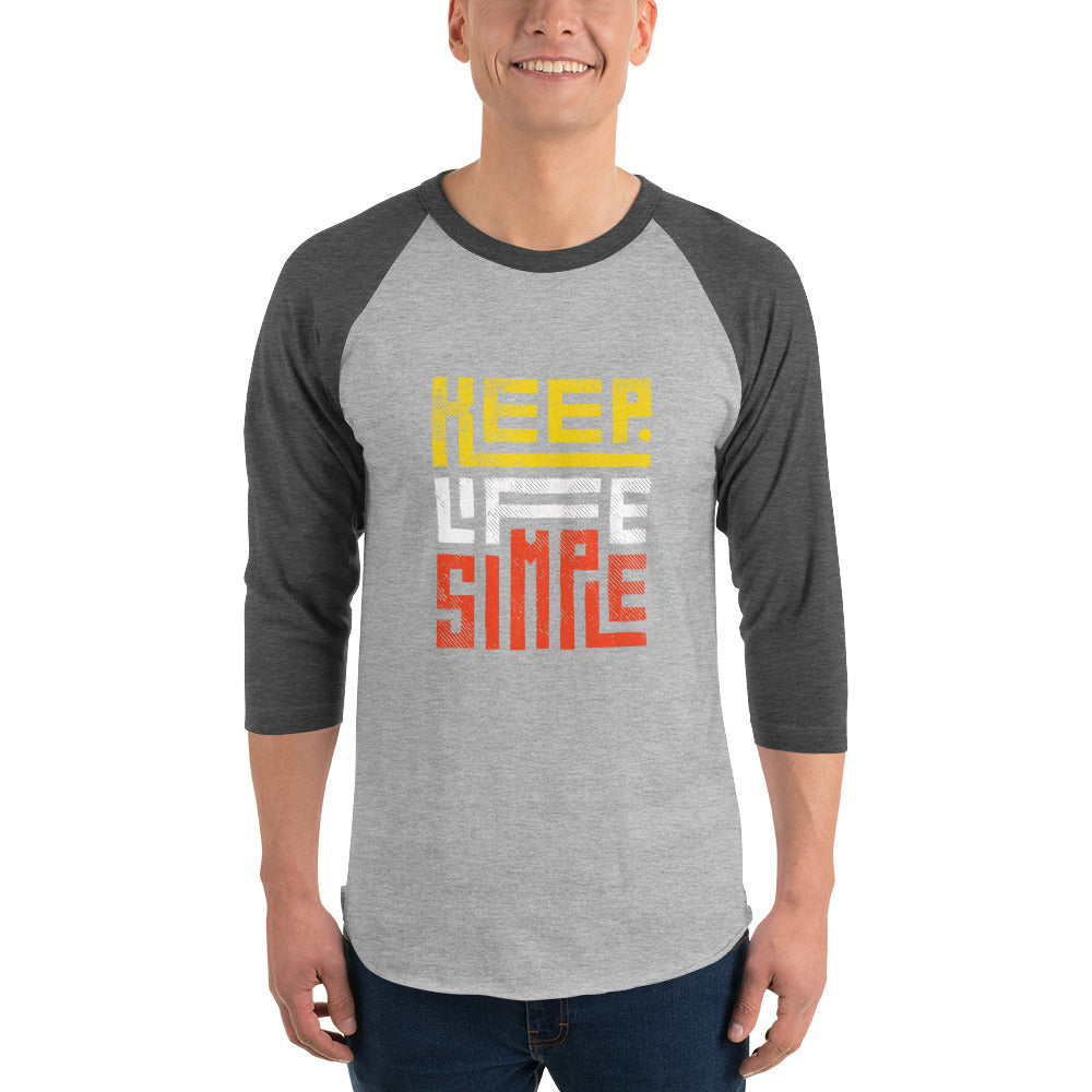 Unisex 3/4 Sleeve Raglan Shirt | Tultex 245 - keep life simple - print on demand
