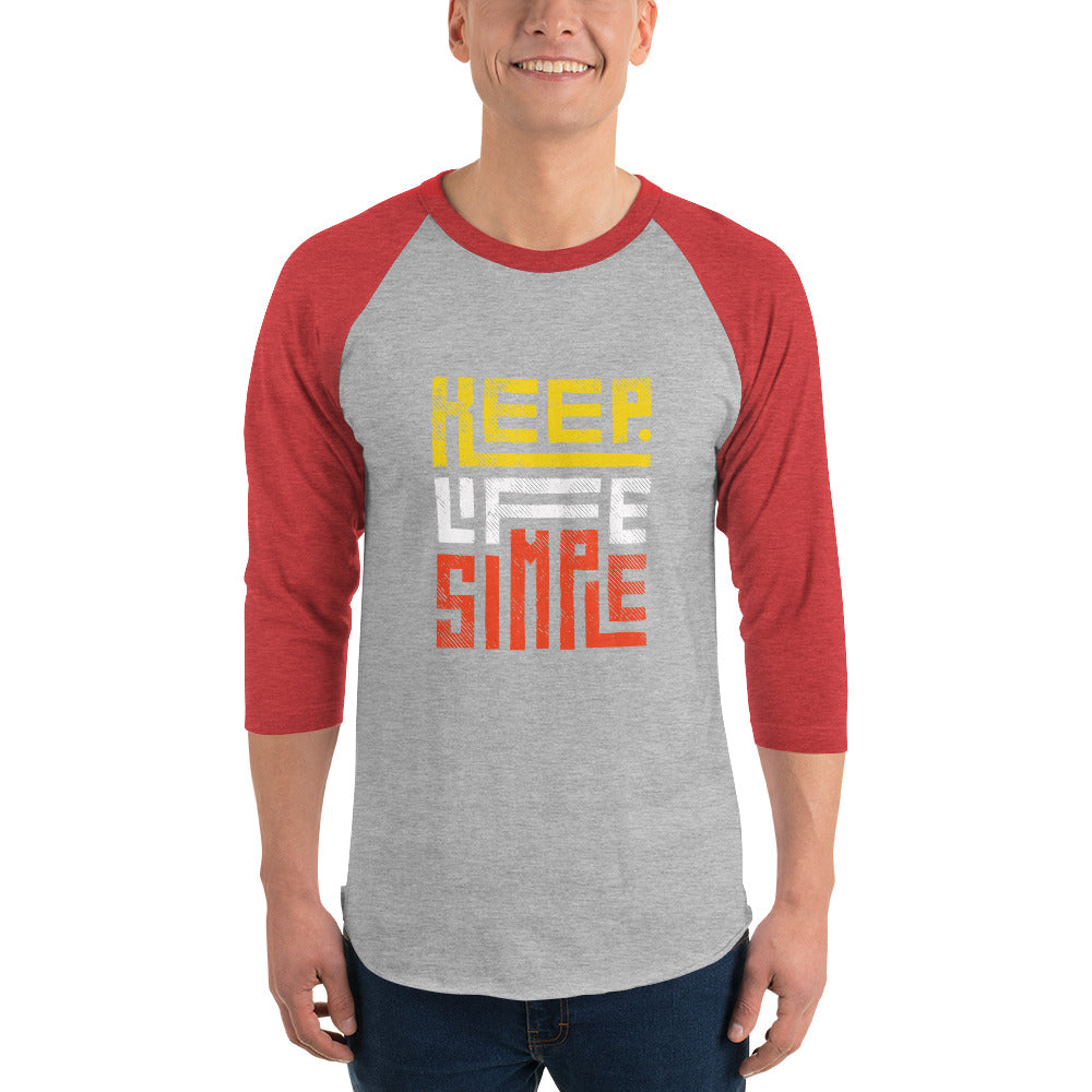 Unisex 3/4 Sleeve Raglan Shirt | Tultex 245 - keep life simple - print on demand