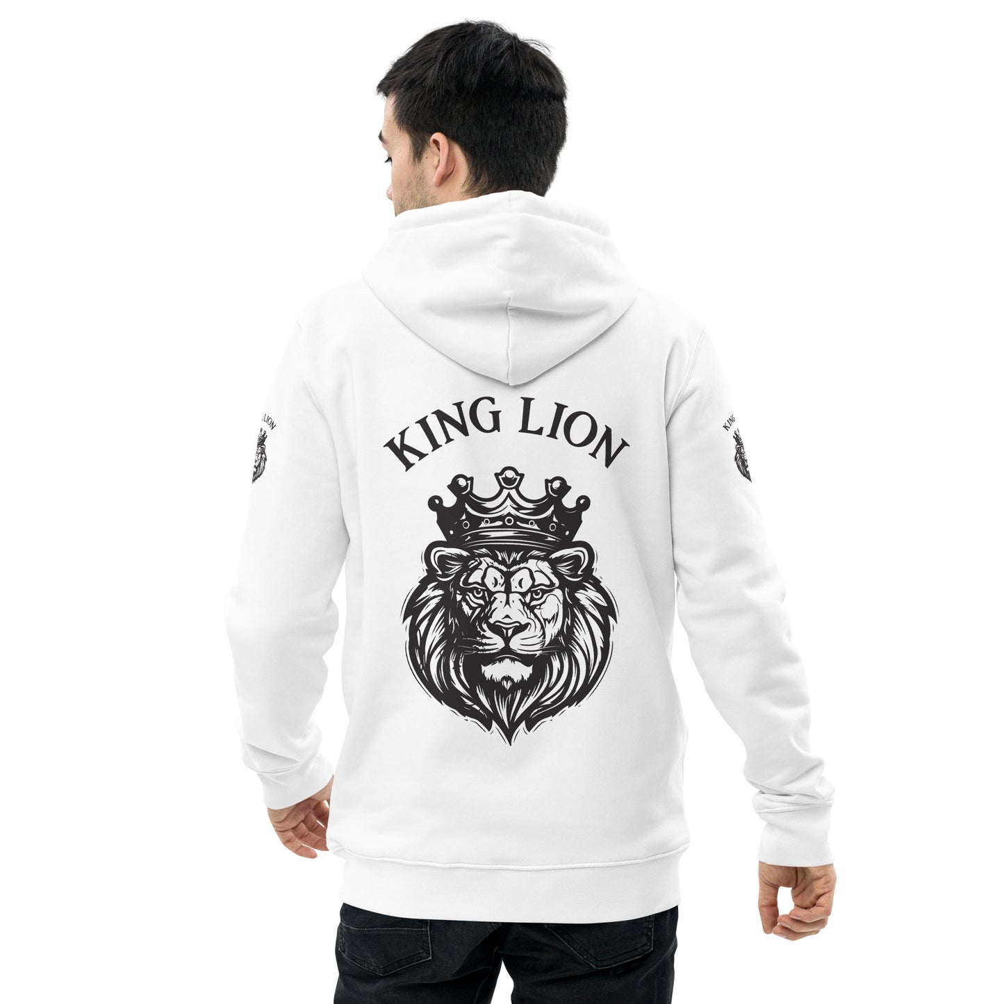 Unisex essential eco hoodie - king lion - print on demand