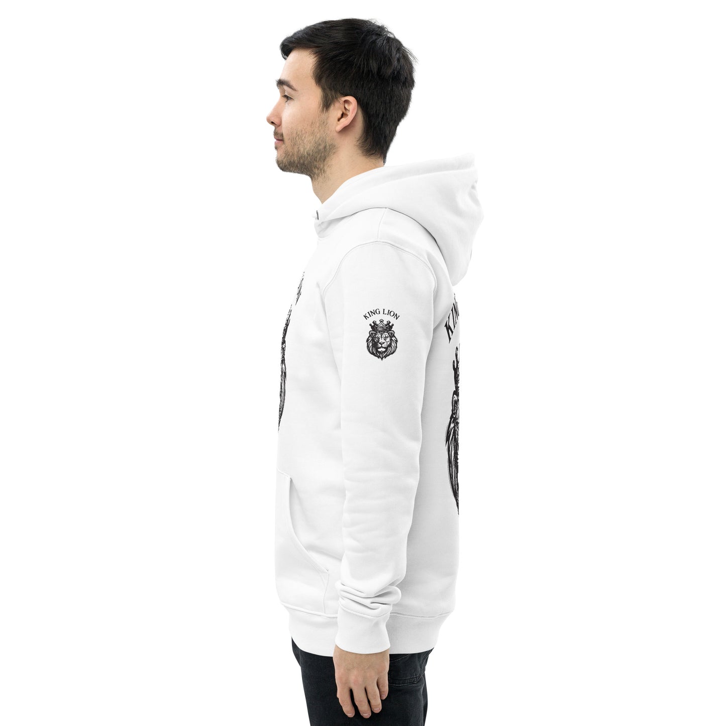 Unisex essential eco hoodie - king lion - print on demand