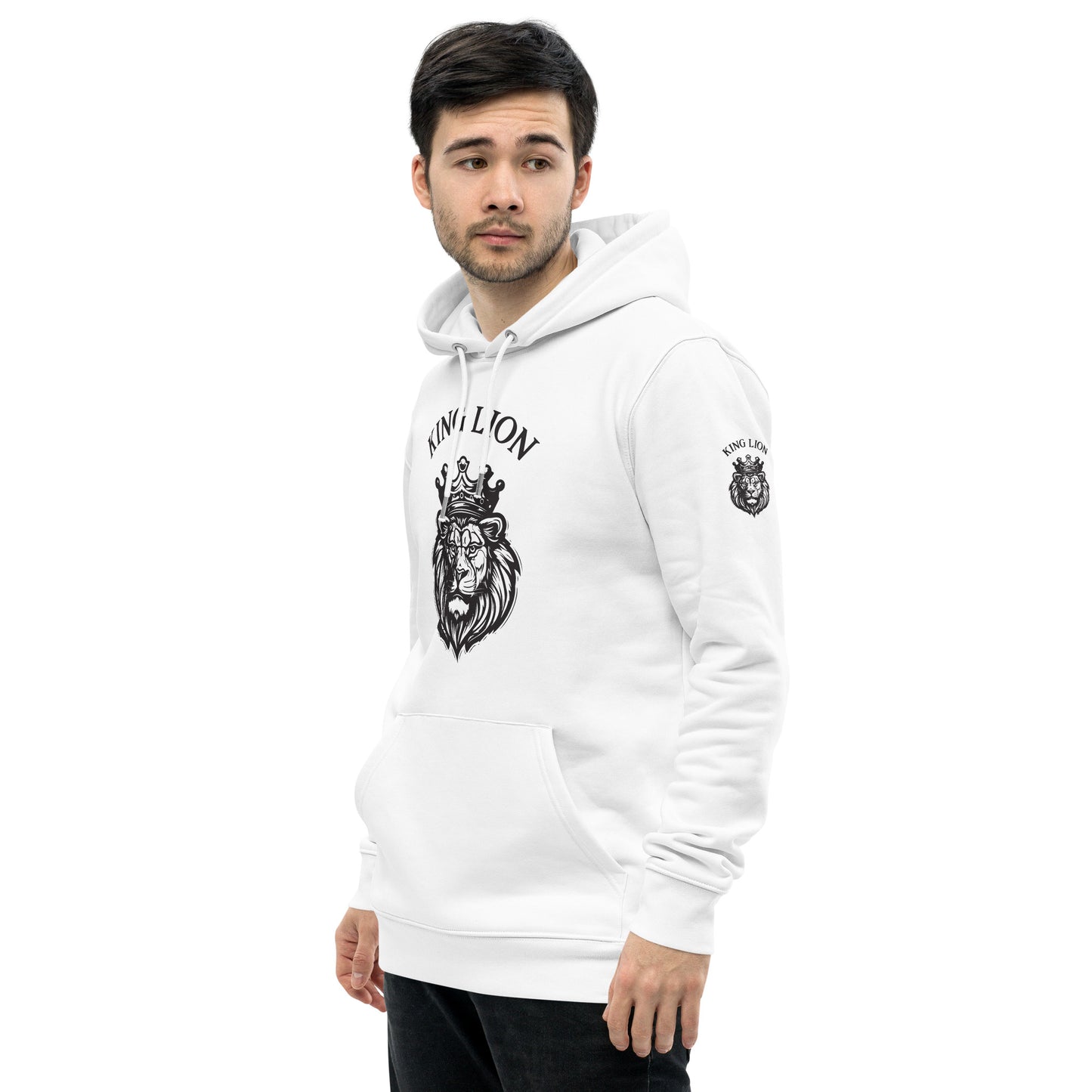 Unisex essential eco hoodie - king lion - print on demand