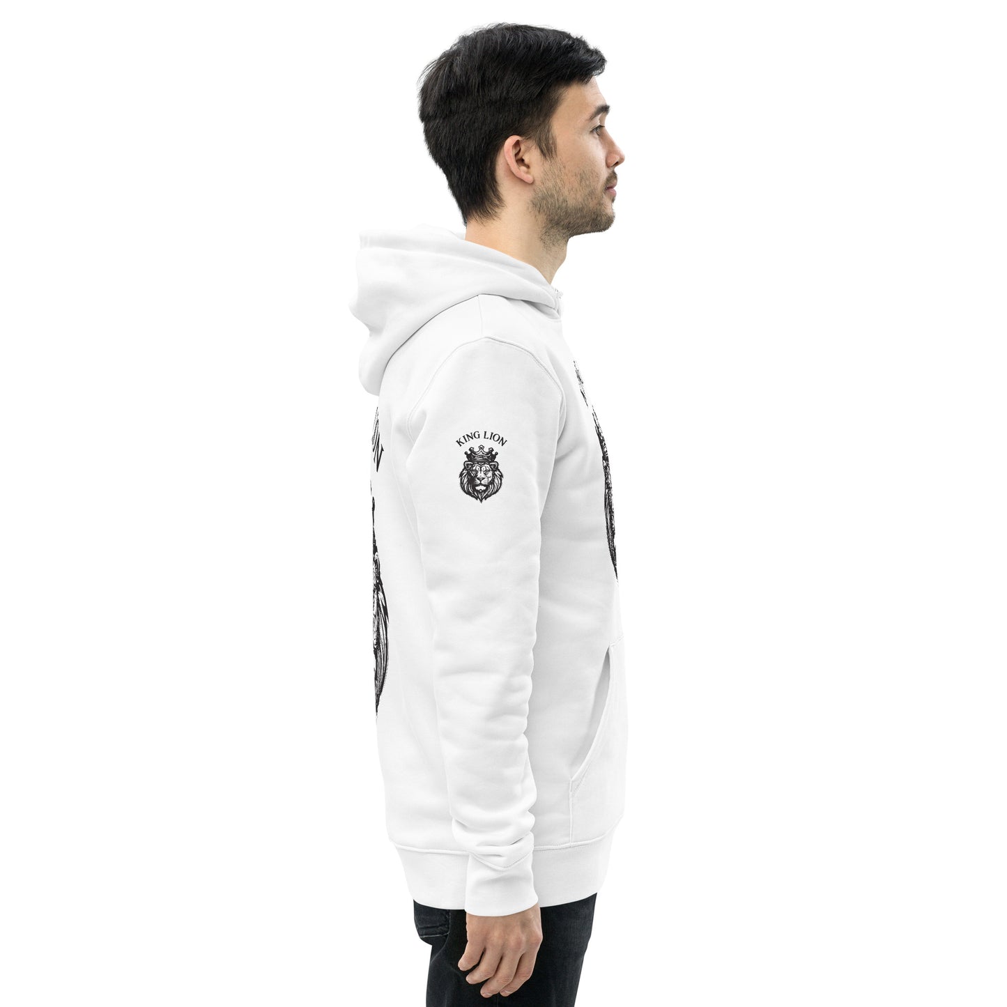 Unisex essential eco hoodie - king lion - print on demand