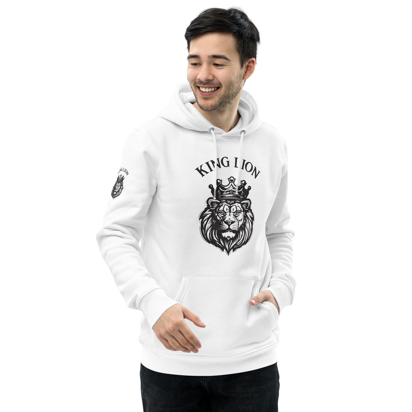 Unisex essential eco hoodie - king lion - print on demand