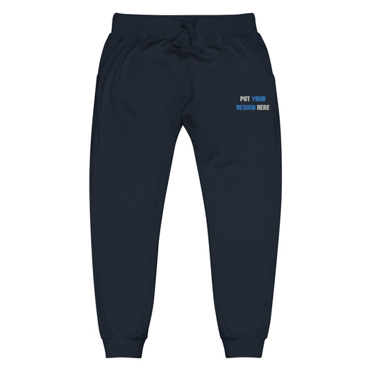 Unisex Fleece Sweatpants | Cotton Heritage M7580 | Flat Embroidery  - put your design here