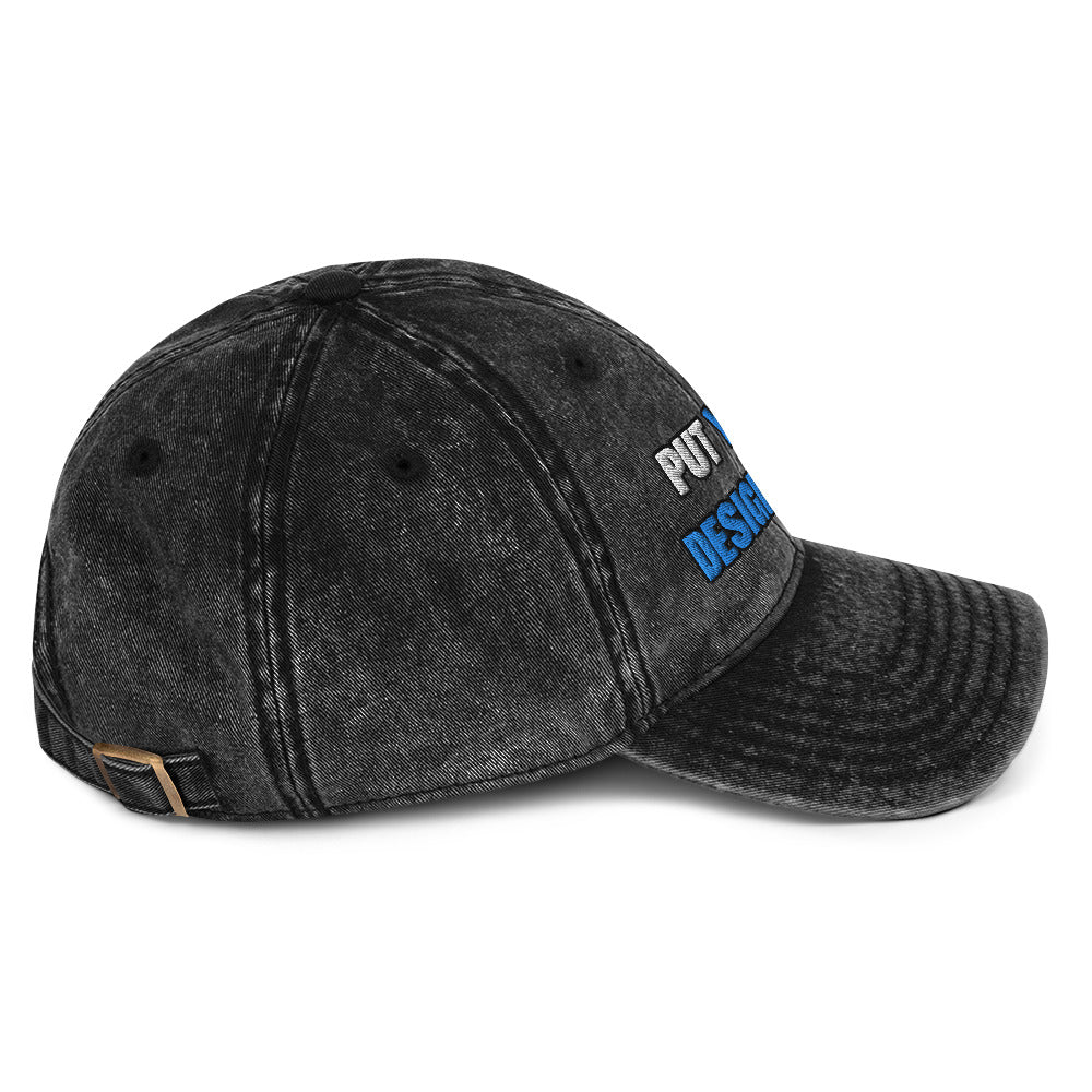 Vintage Cap | Otto Cap 18-1248 - put your design here | standard color - Flat Embroidery