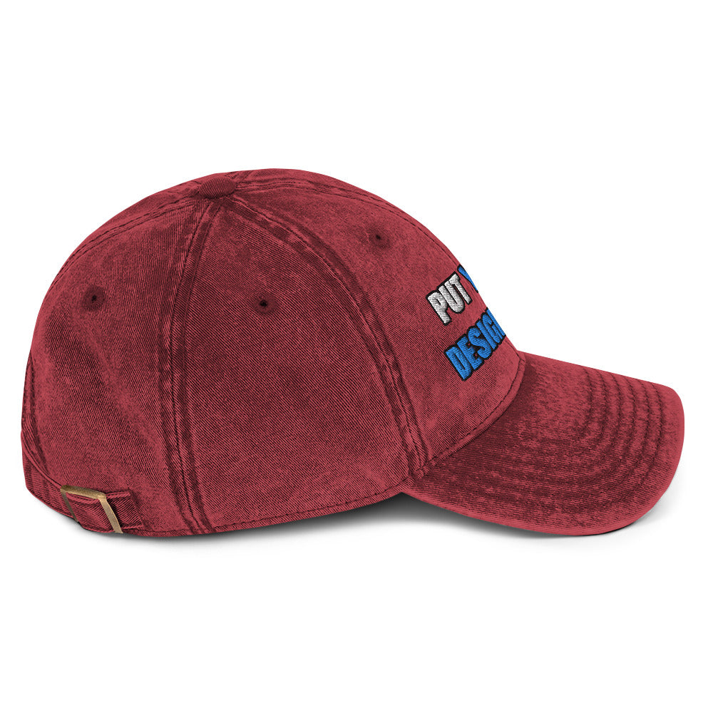 Vintage Cap | Otto Cap 18-1248 - put your design here | standard color - Flat Embroidery