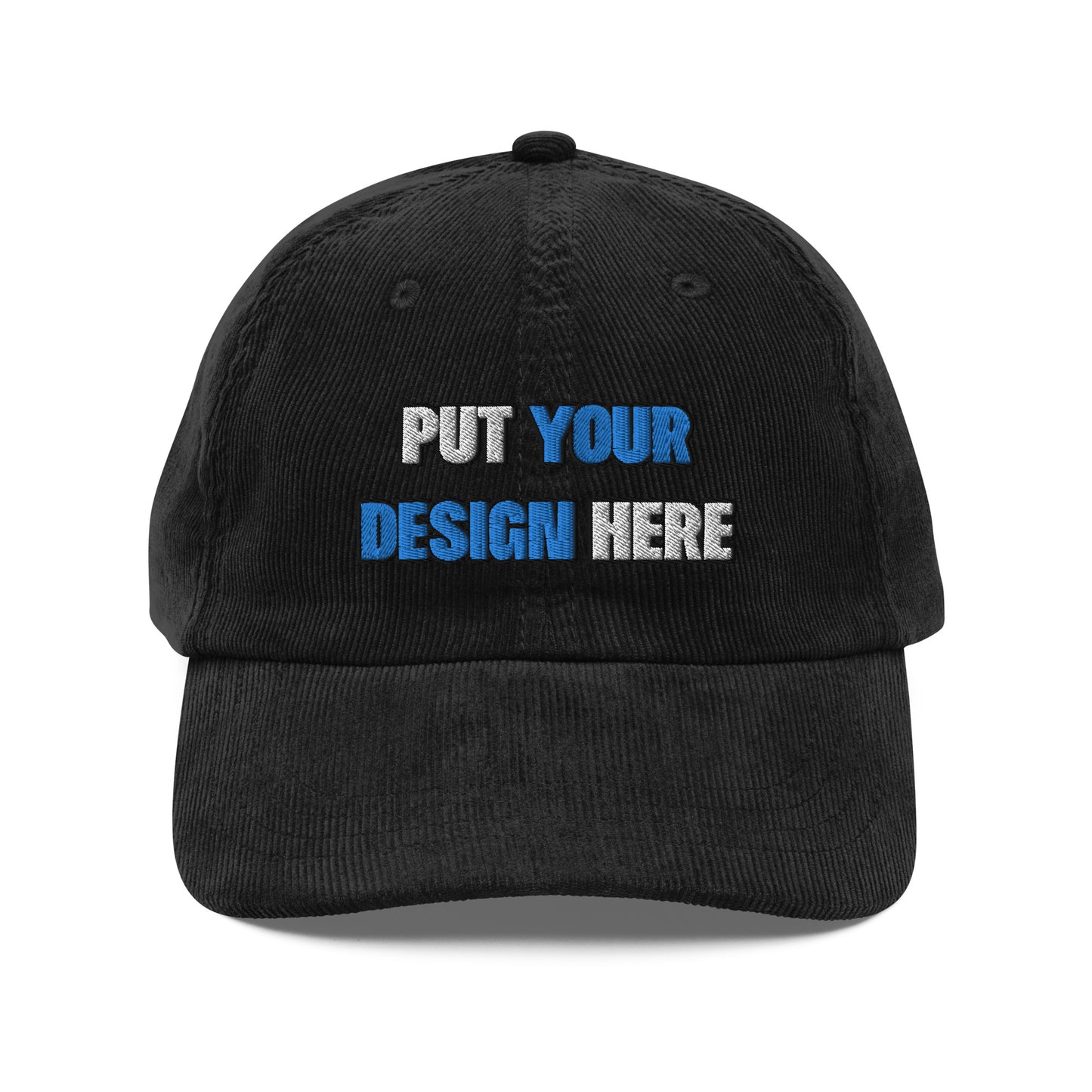 Vintage Corduroy Cap | Big Accessories BA703 - put your design here | standard color - 3D Puff