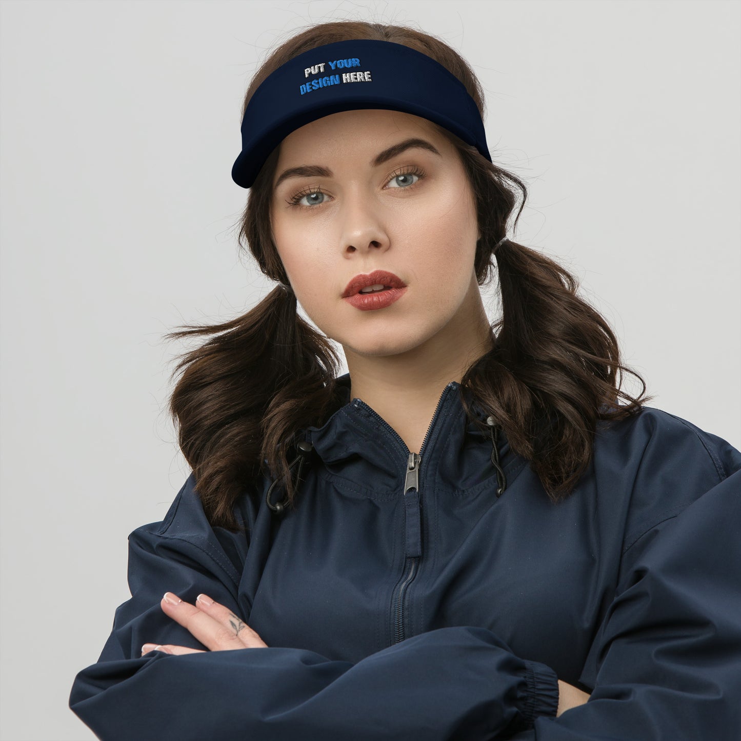 Flexfit 8110 Visor - put your design here| standard color -3d puff