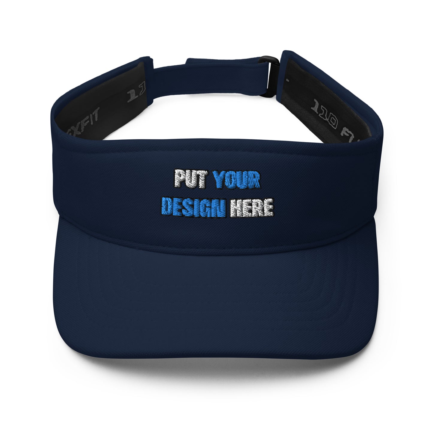 Flexfit 8110 Visor - put your design here| standard color -3d puff