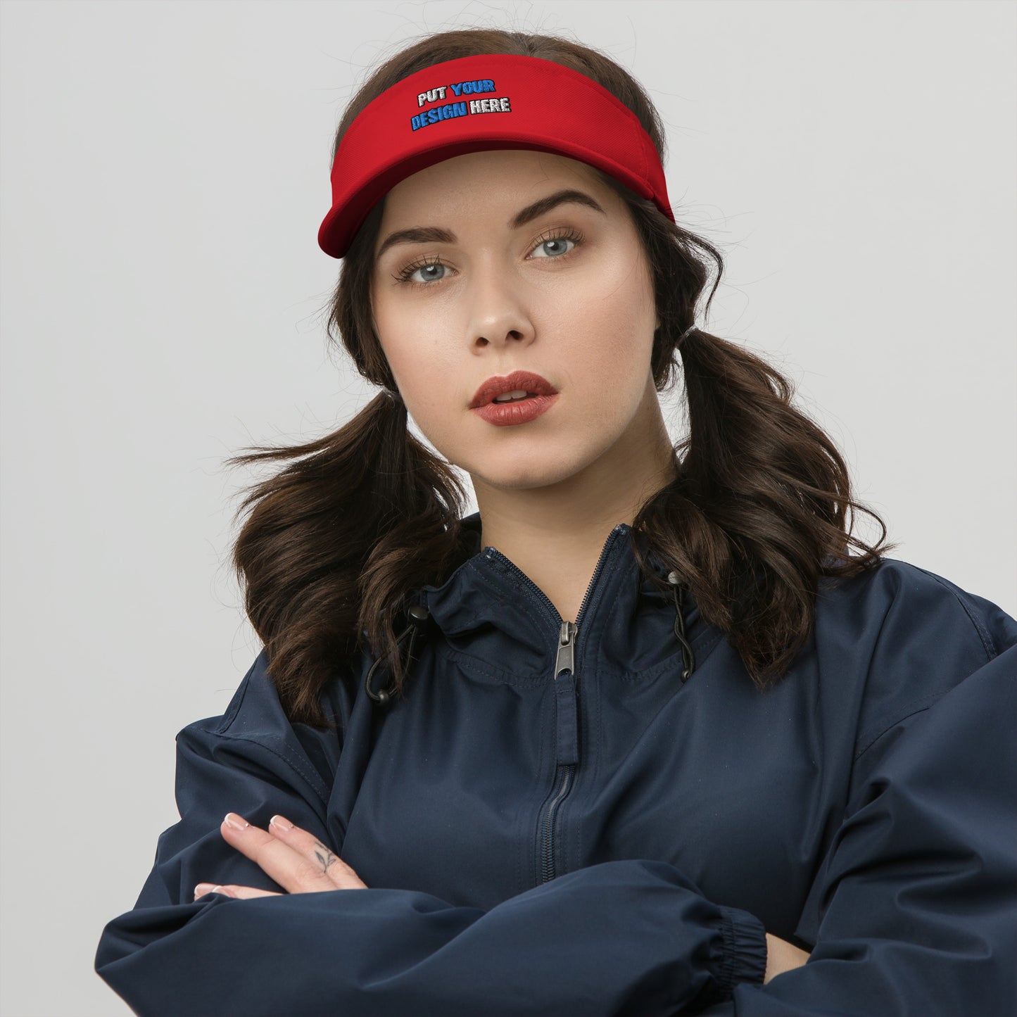 Flexfit 8110 Visor - put your design here| standard color -3d puff