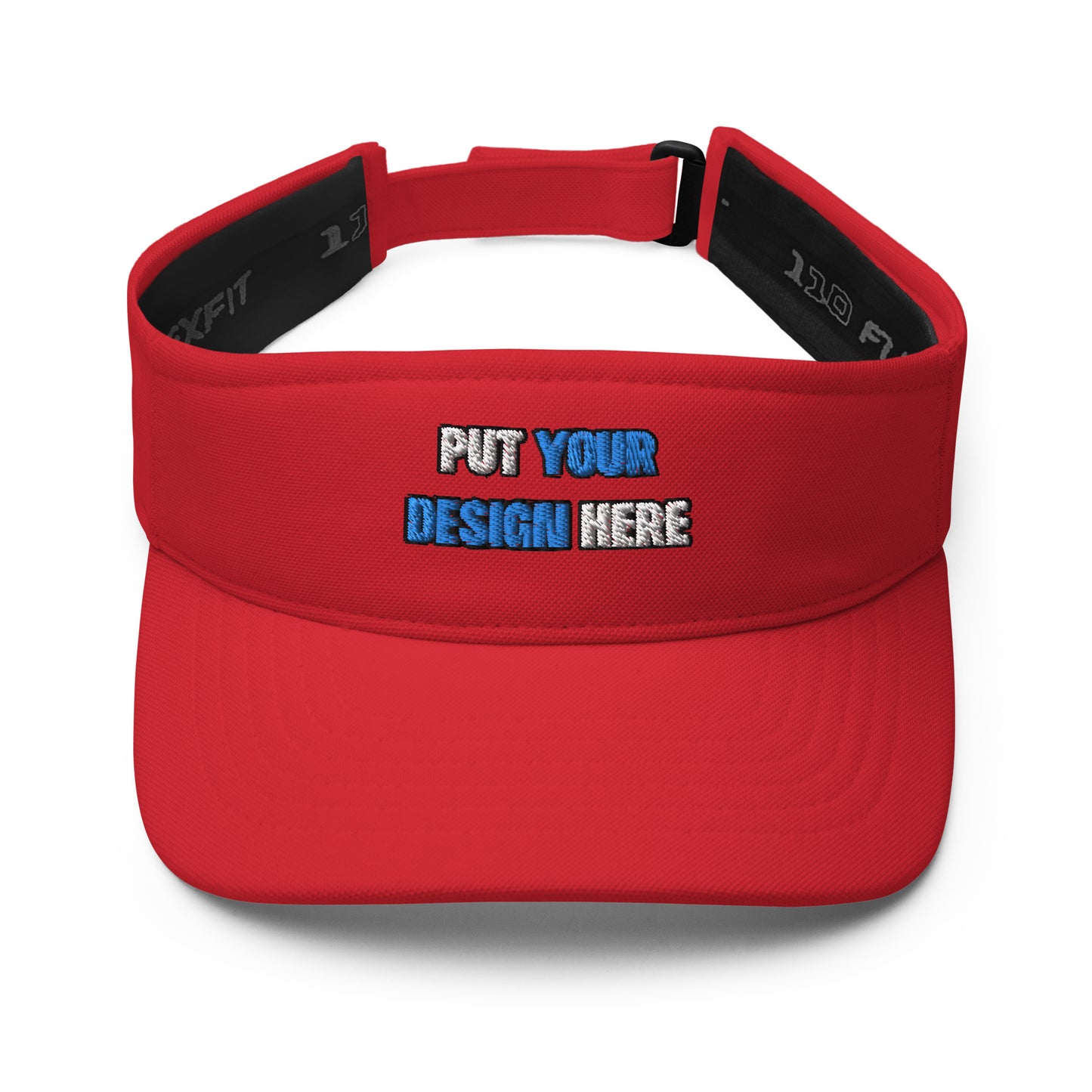 Flexfit 8110 Visor - put your design here| standard color -3d puff