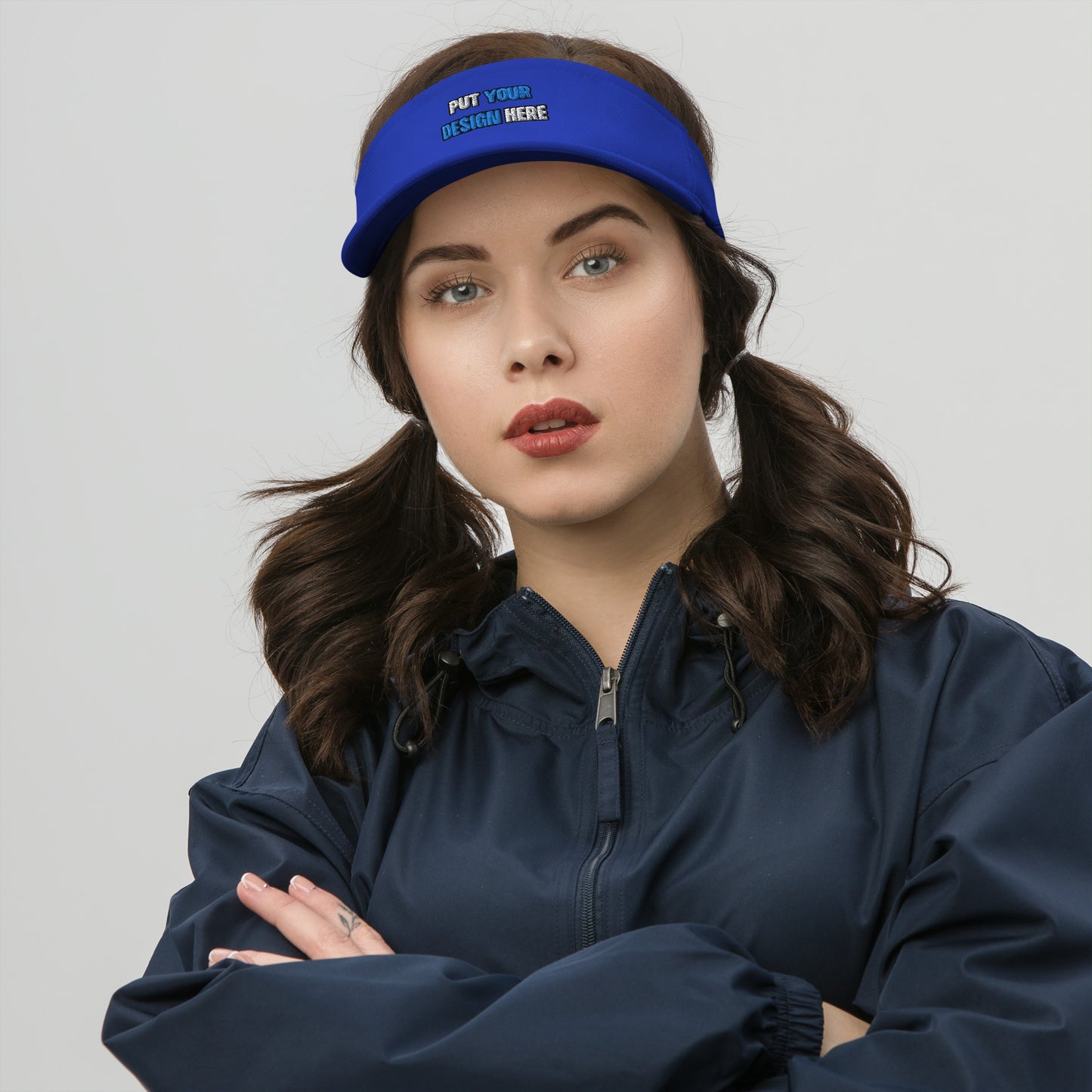 Flexfit 8110 Visor - put your design here| standard color -3d puff