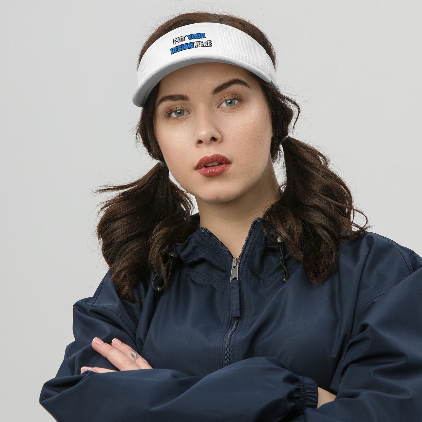 Flexfit 8110 Visor - put your design here| standard color -3d puff