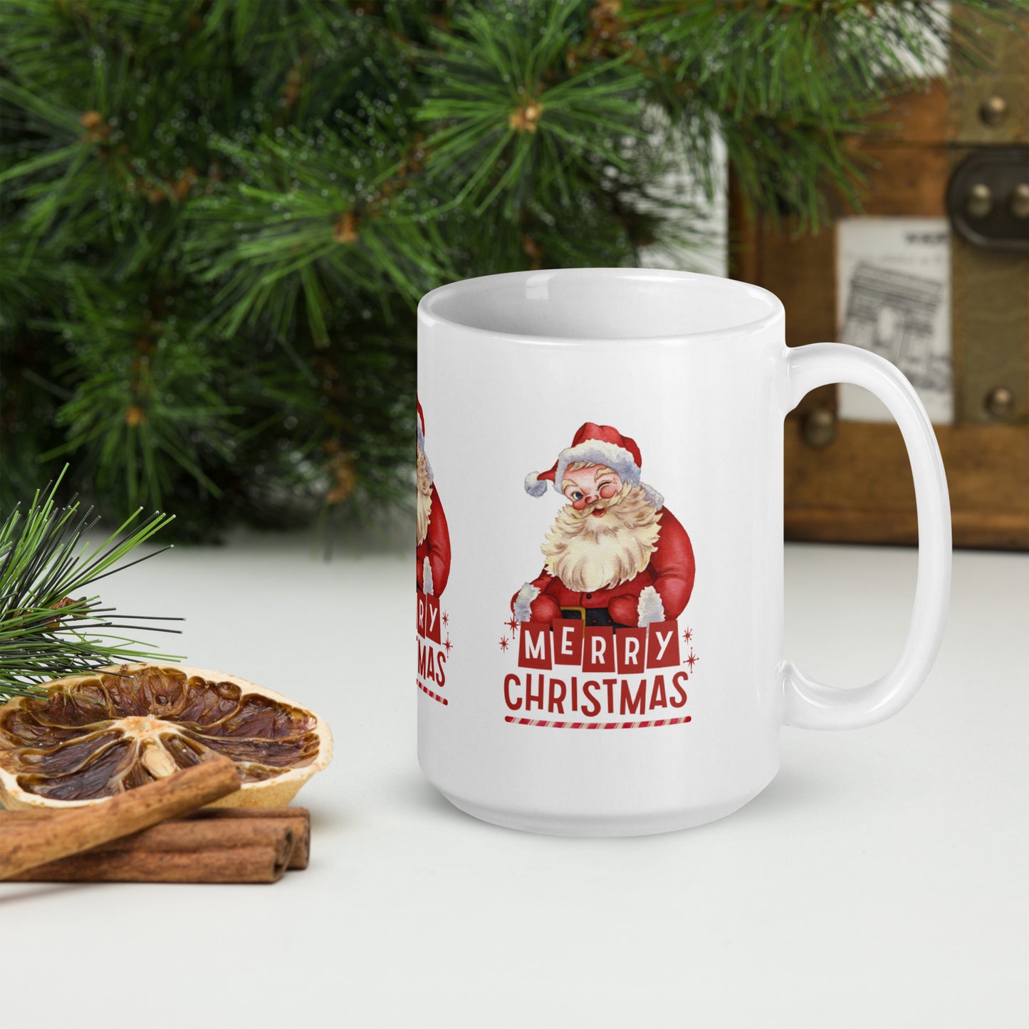 White glossy mug | merry christmas | moods print