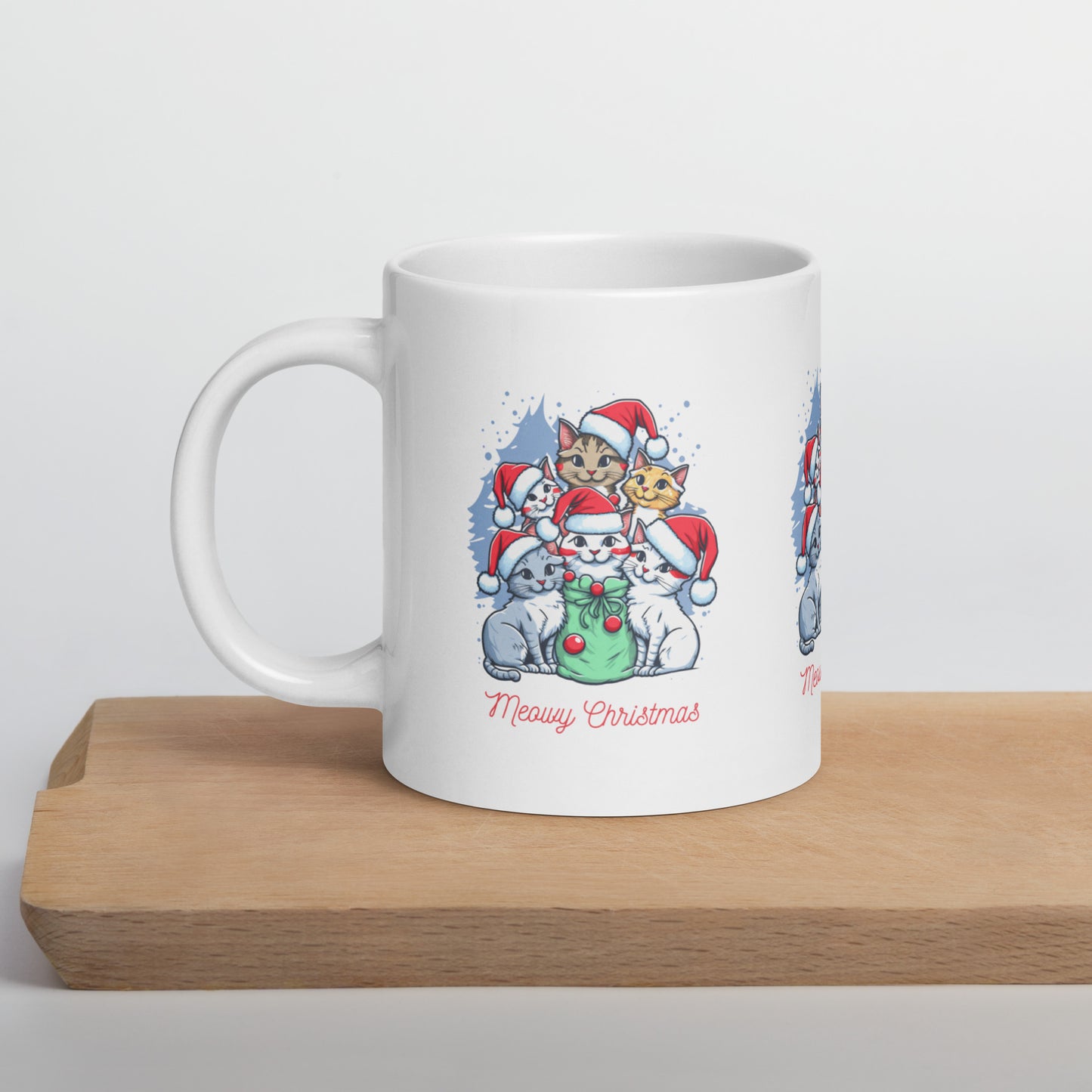 White glossy mug | merry christmas | moods print