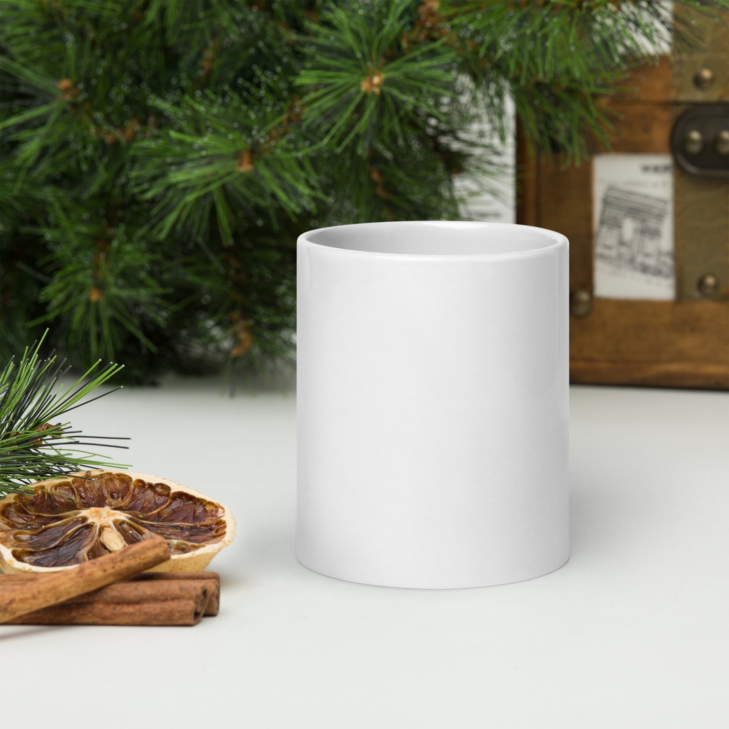 White glossy mug | merry christmas | moods print