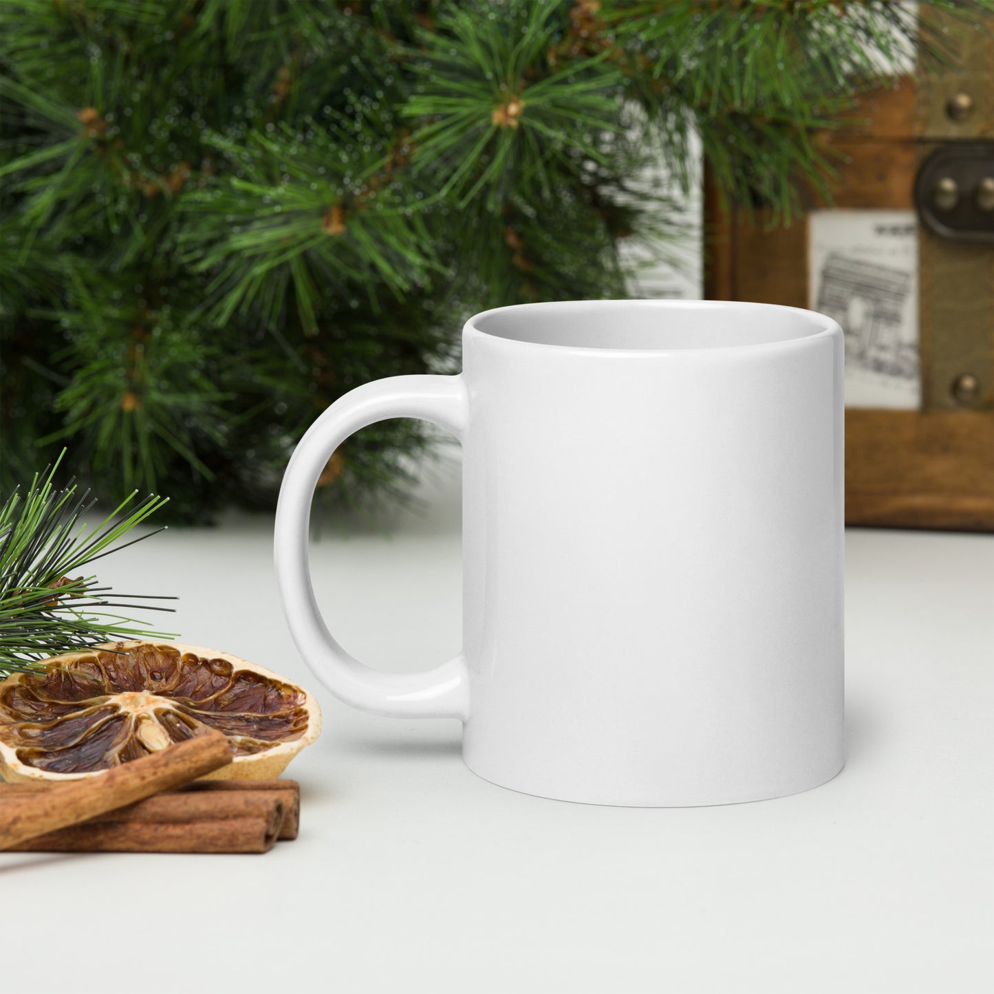 White glossy mug | merry christmas | moods print