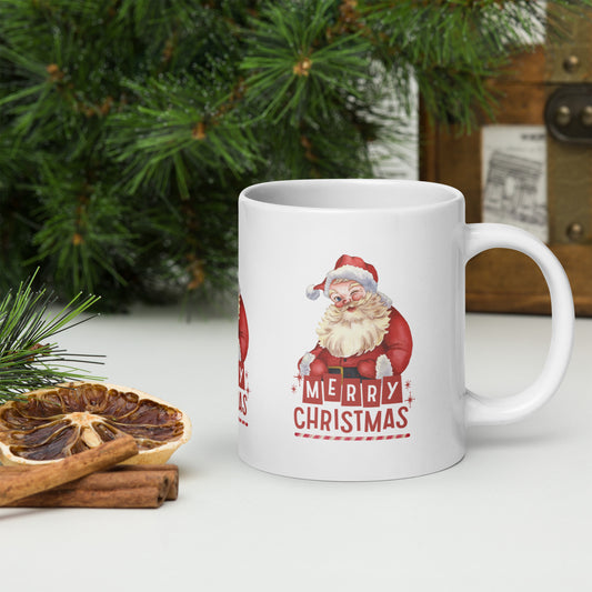 White glossy mug | merry christmas | moods print