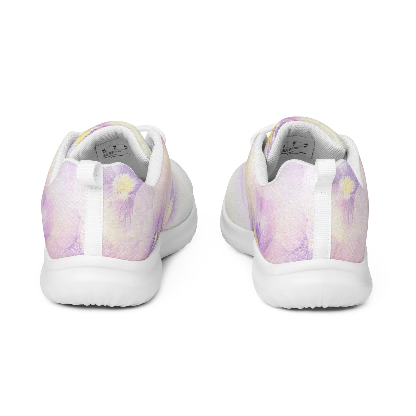 Women’s athletic shoes | Violet Flowers Background | print your demand