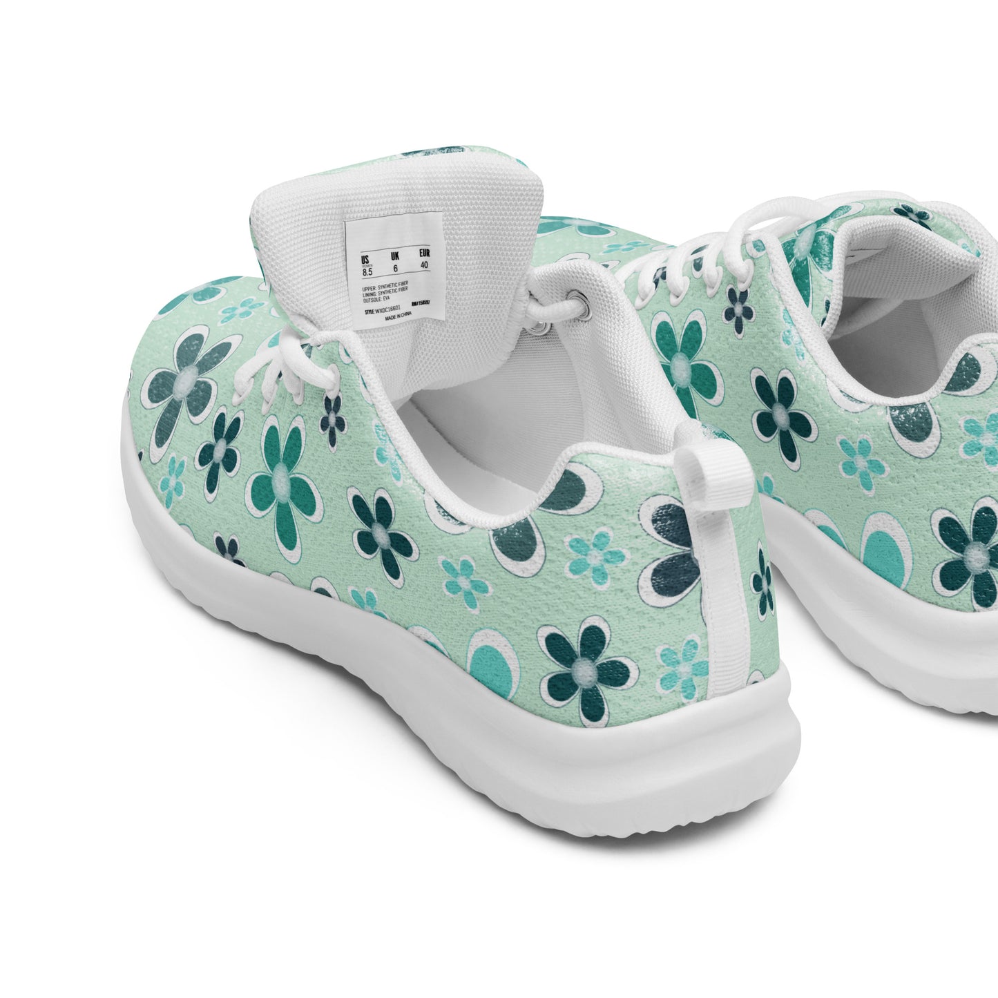 Women’s athletic shoes  - Flower Pattern - print on demand
