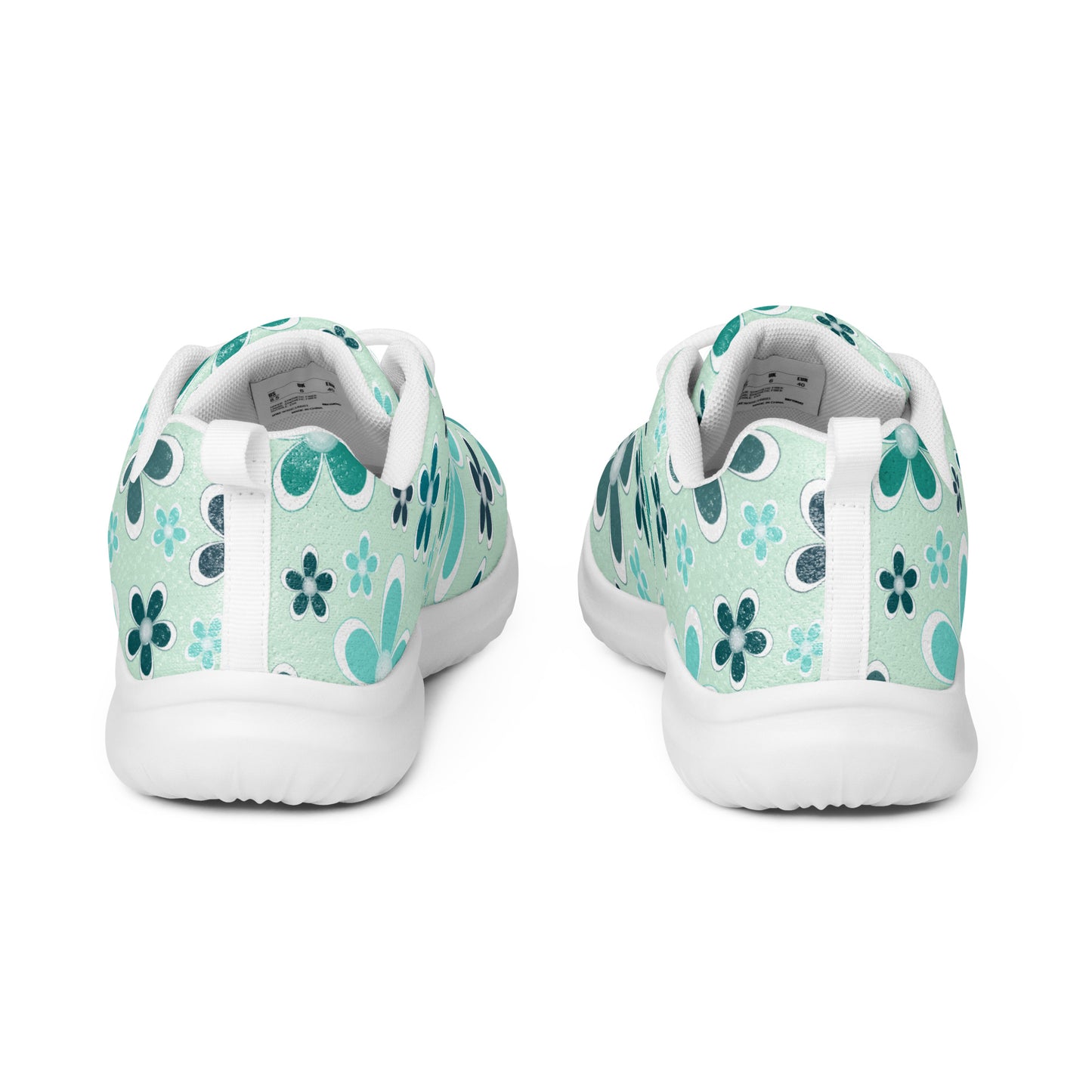 Women’s athletic shoes  - Flower Pattern - print on demand