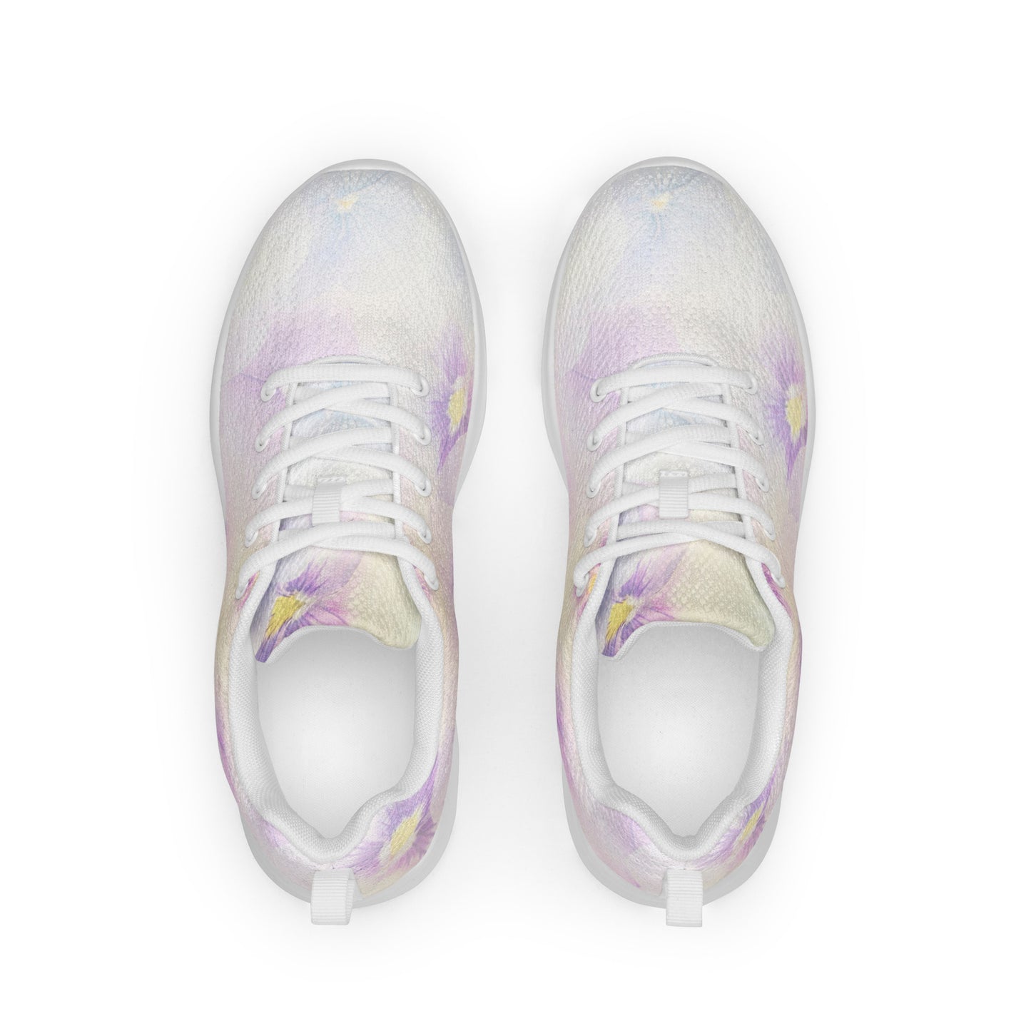 Women’s athletic shoes | Violet Flowers Background | print your demand