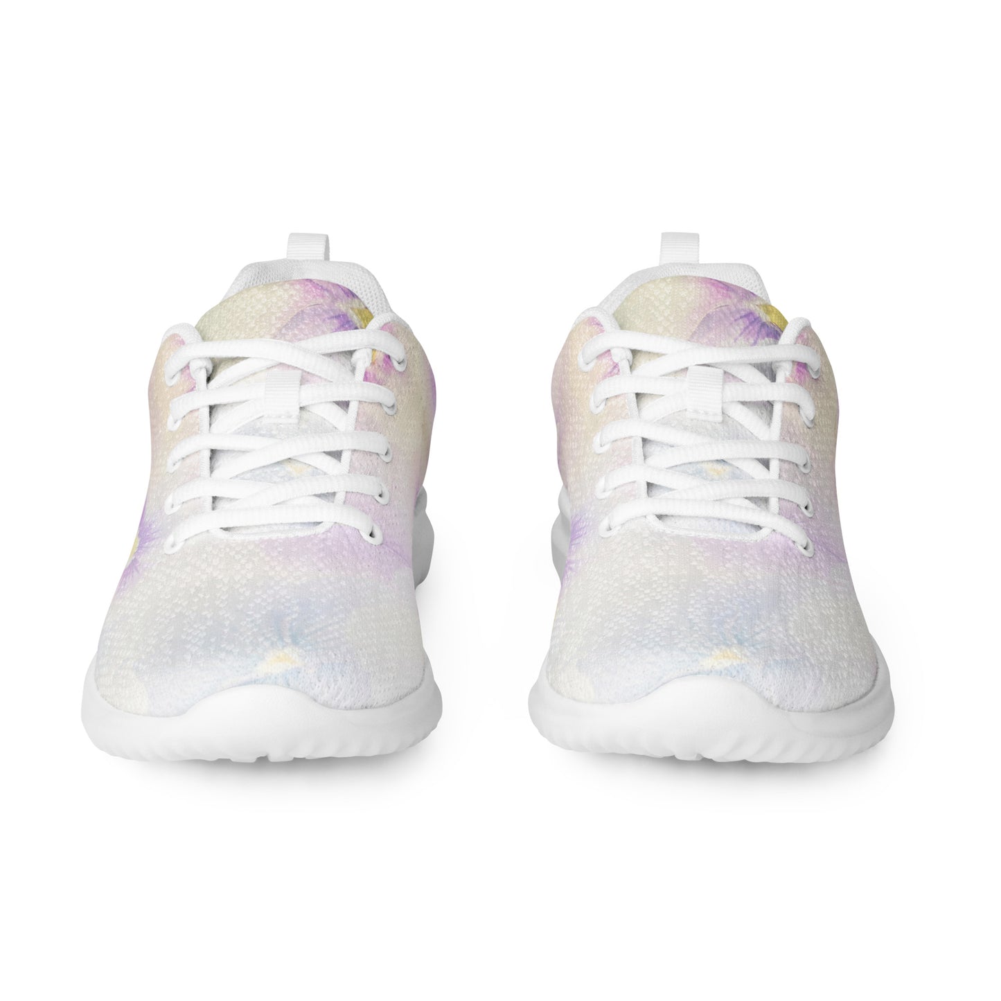 Women’s athletic shoes | Violet Flowers Background | print your demand
