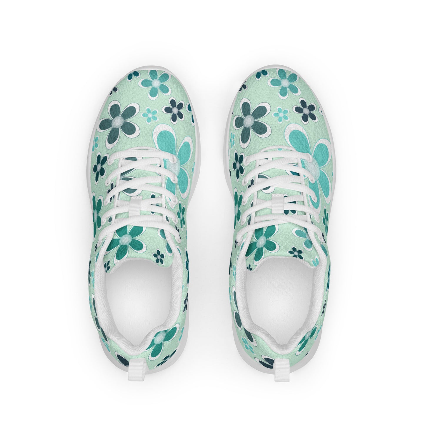Women’s athletic shoes  - Flower Pattern - print on demand