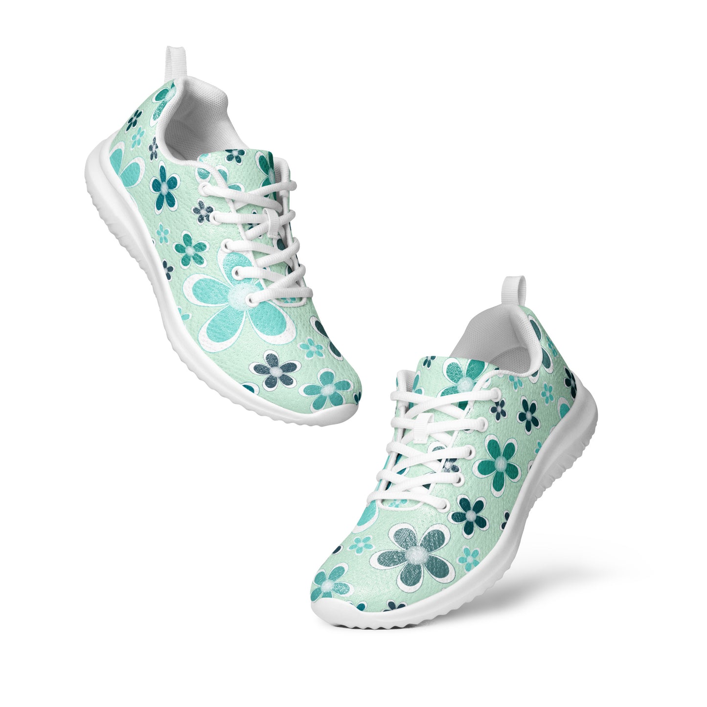 Women’s athletic shoes  - Flower Pattern - print on demand