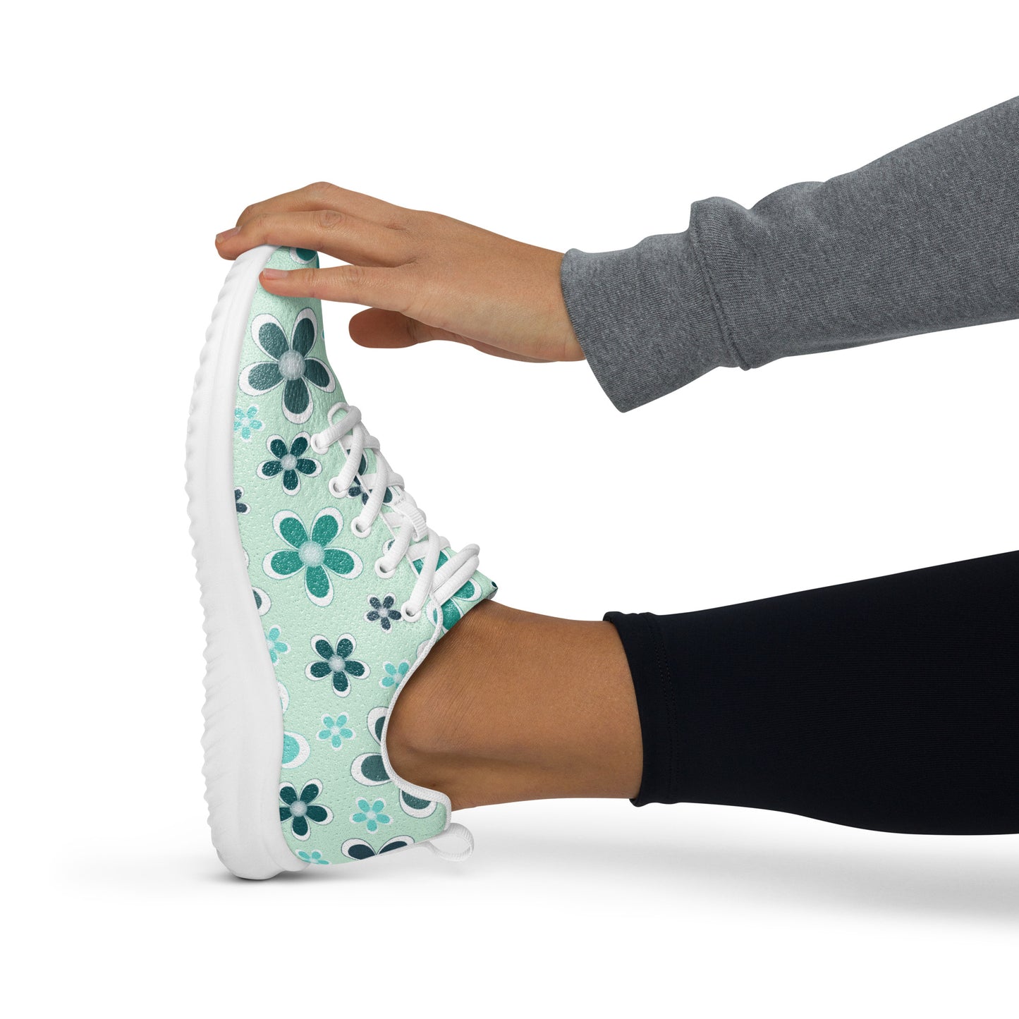 Women’s athletic shoes  - Flower Pattern - print on demand