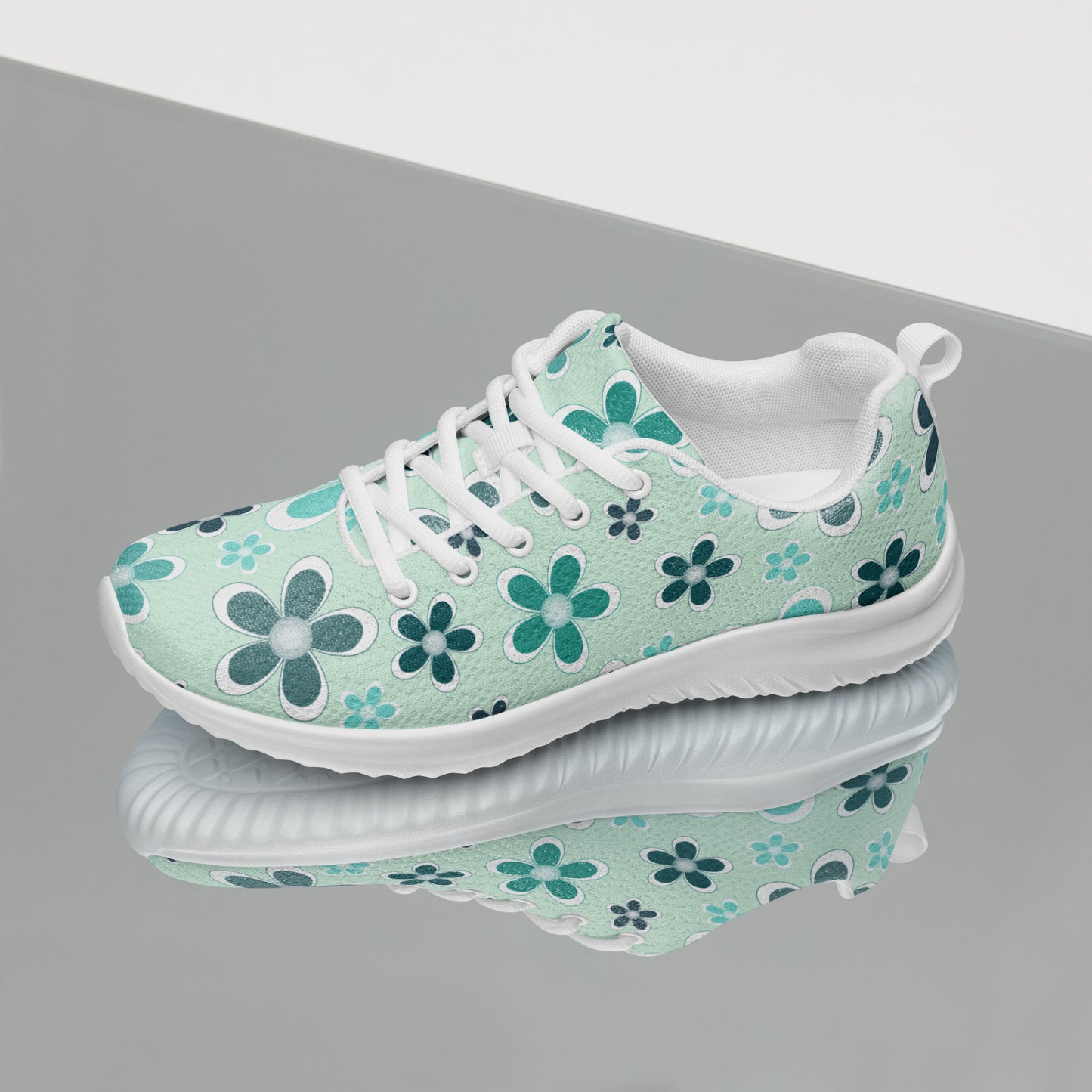 Women’s athletic shoes  - Flower Pattern - print on demand