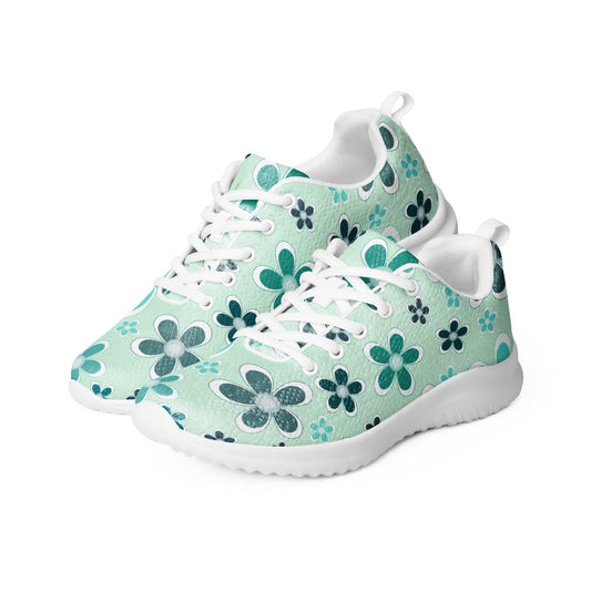Women’s athletic shoes  - Flower Pattern - print on demand